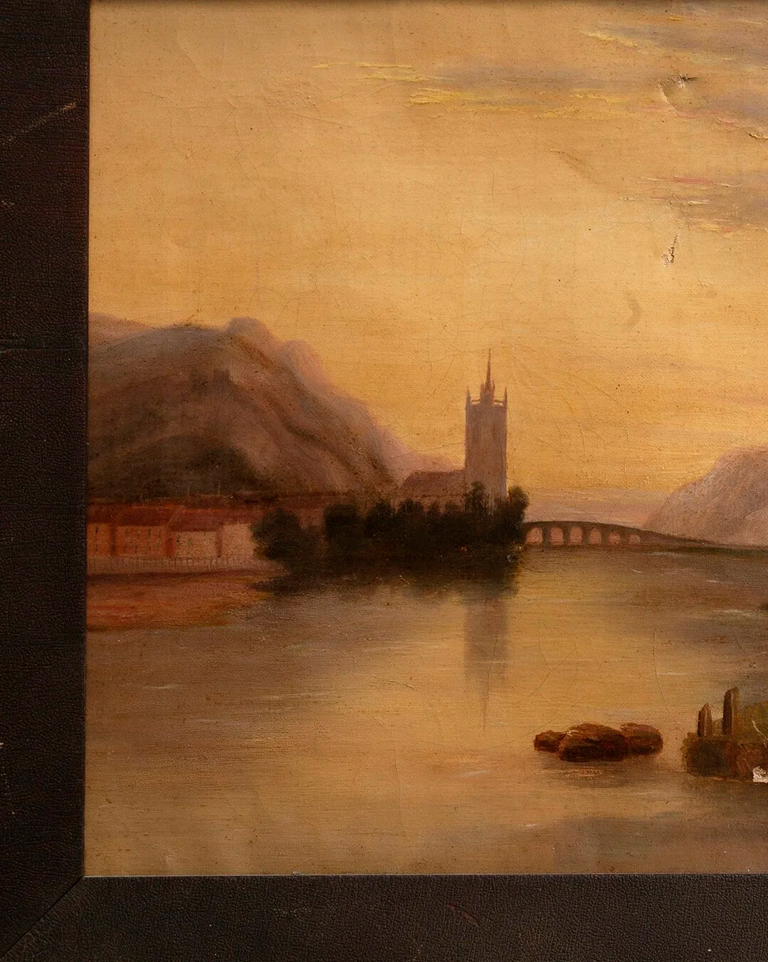 RIVERSCAPE WITH CATHEDRAL AND VILLAGE