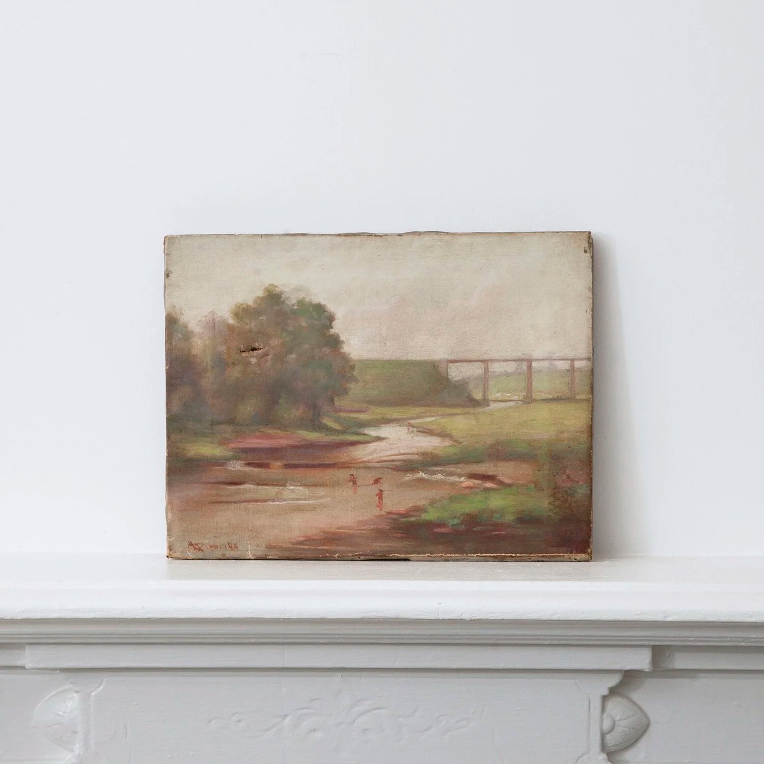 RIVERSCAPE WITH BATHERS