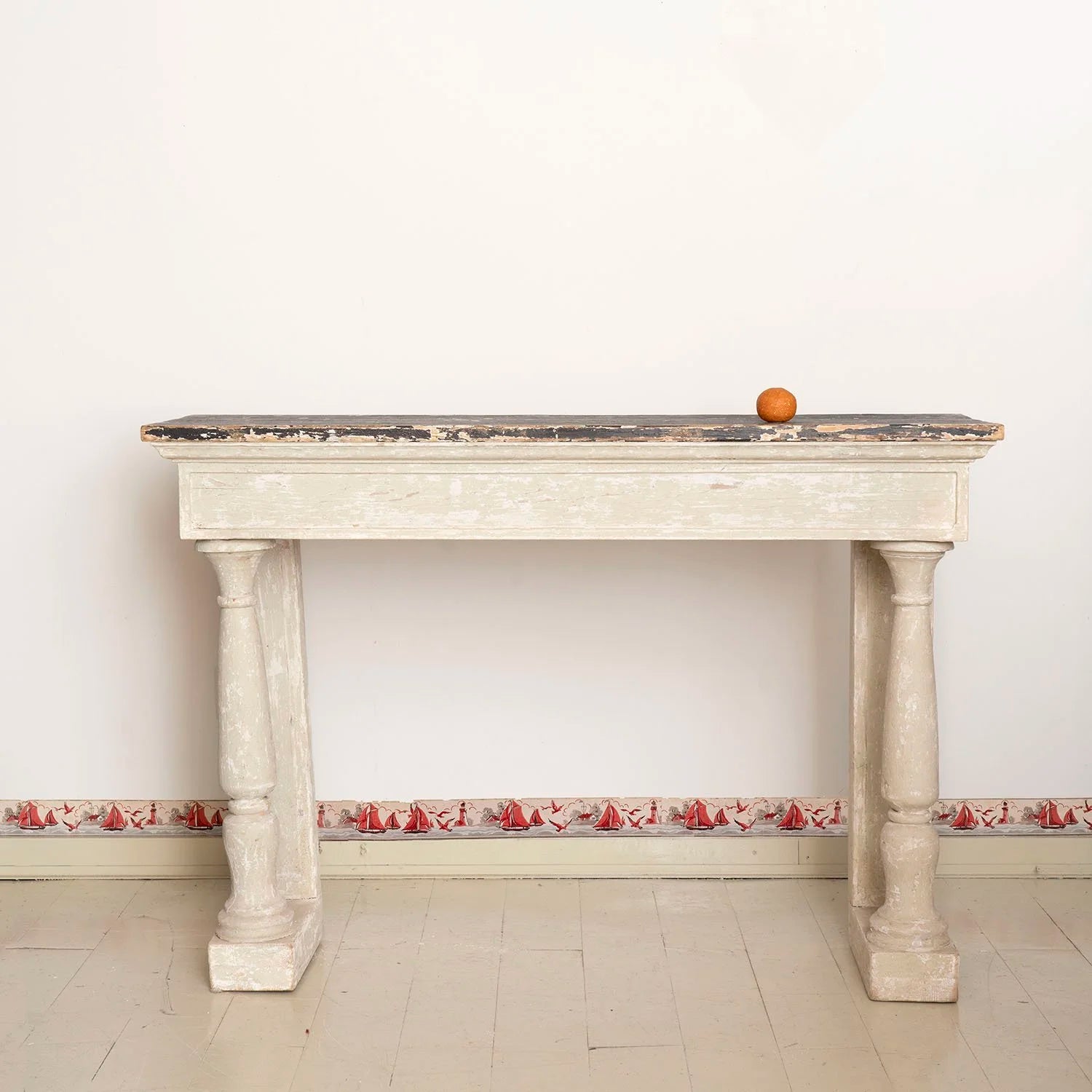 PAIR OF ANTIQUE PAINTED SWEDISH CONSOLE TABLES