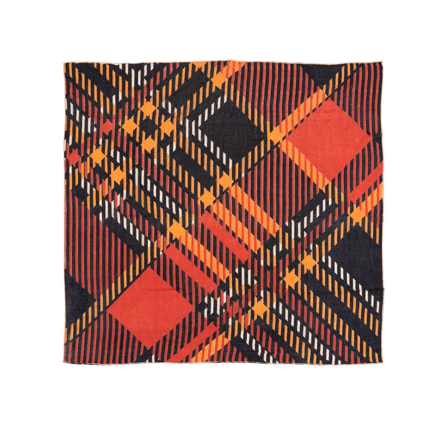 SCARLET TARTAN SCARF