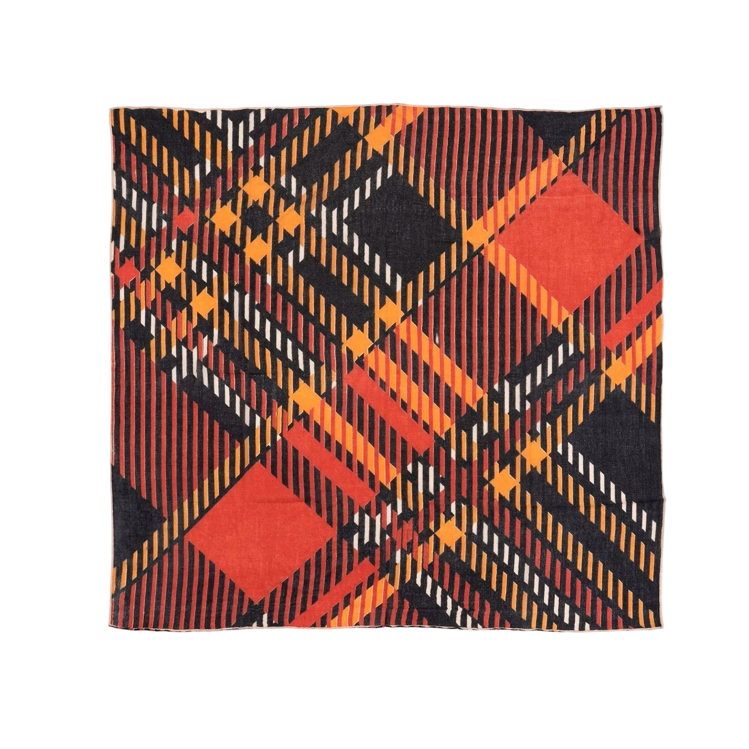 SCARLET TARTAN SCARF