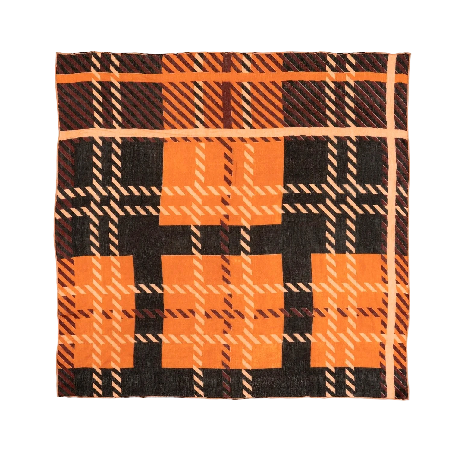 PLAID PERSIMON SCARF