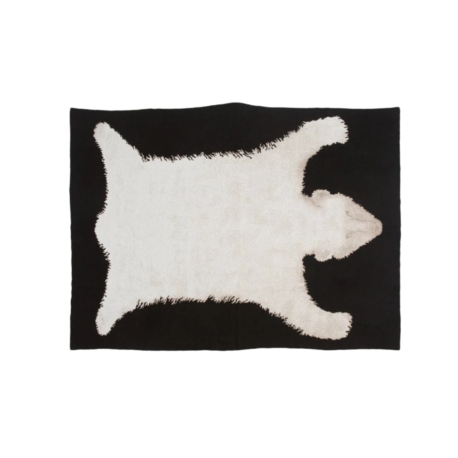 POLAR BEAR RUG Cashmere Blanket
