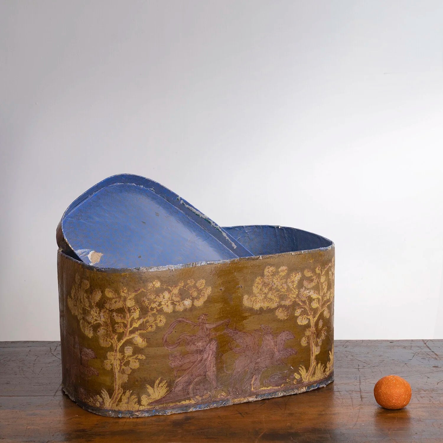 RARE LARGE WALLPAPER BOX