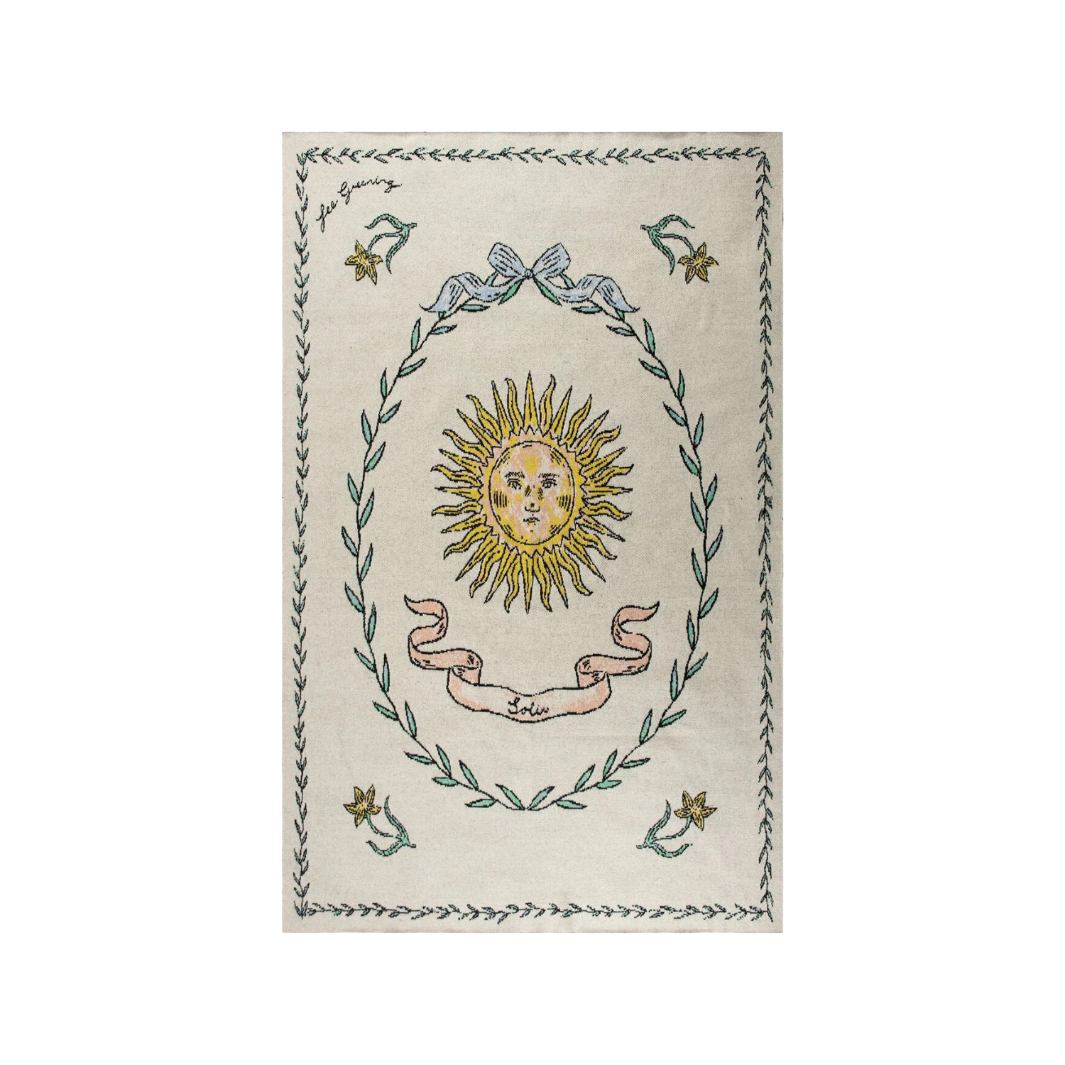 SAVED NY X FEE GREENING "SOLAR" Cashmere Blanket