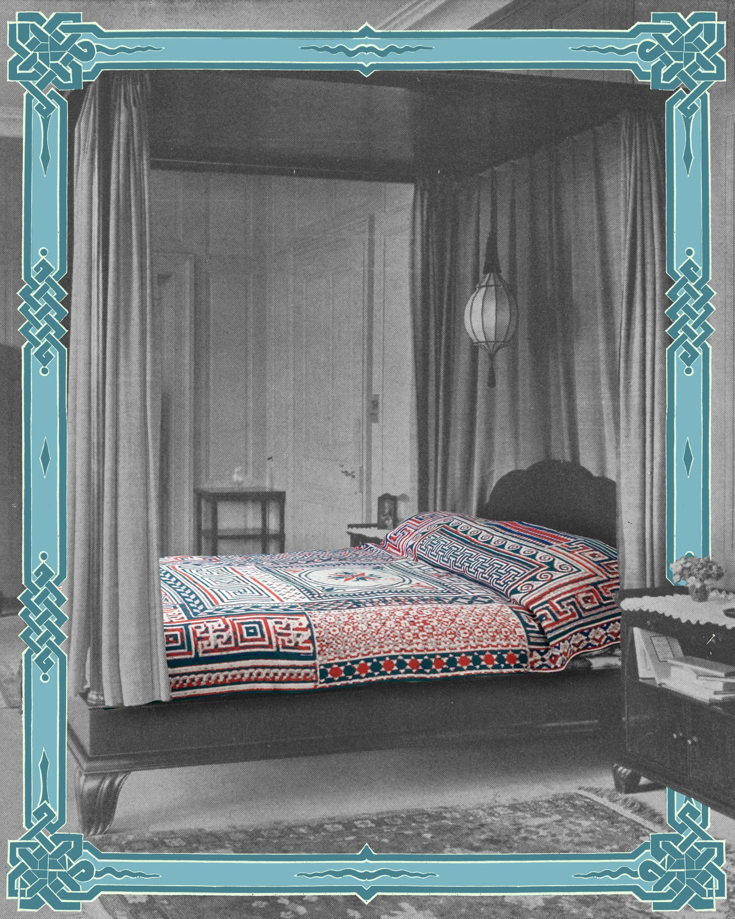 "MOSAIC" Cashmere Blanket