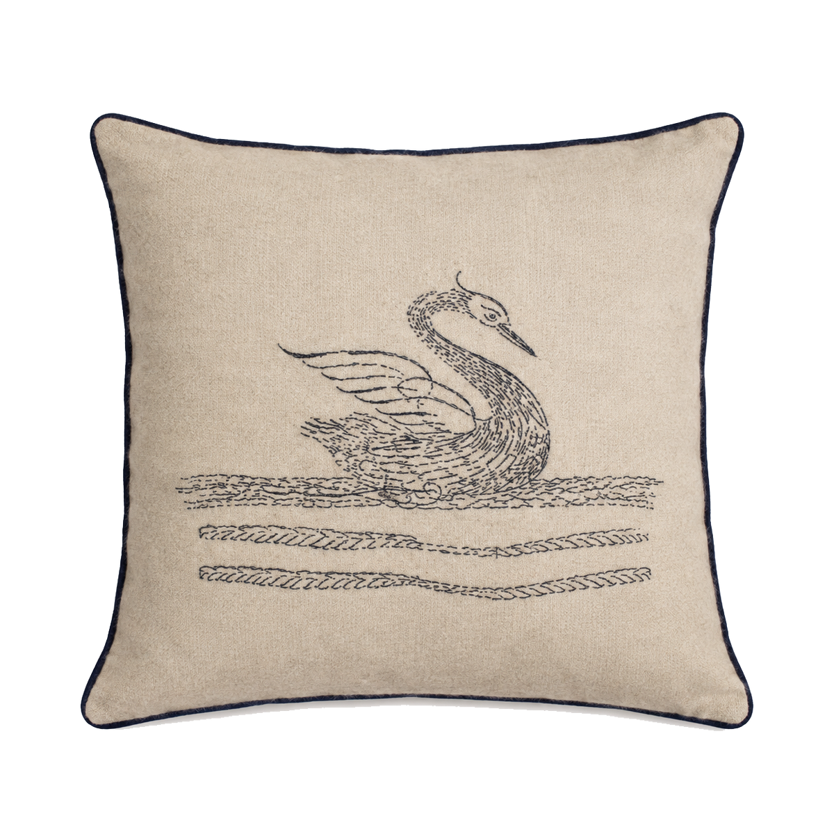 ODETTE CALLIGRAM CASHMERE PILLOW