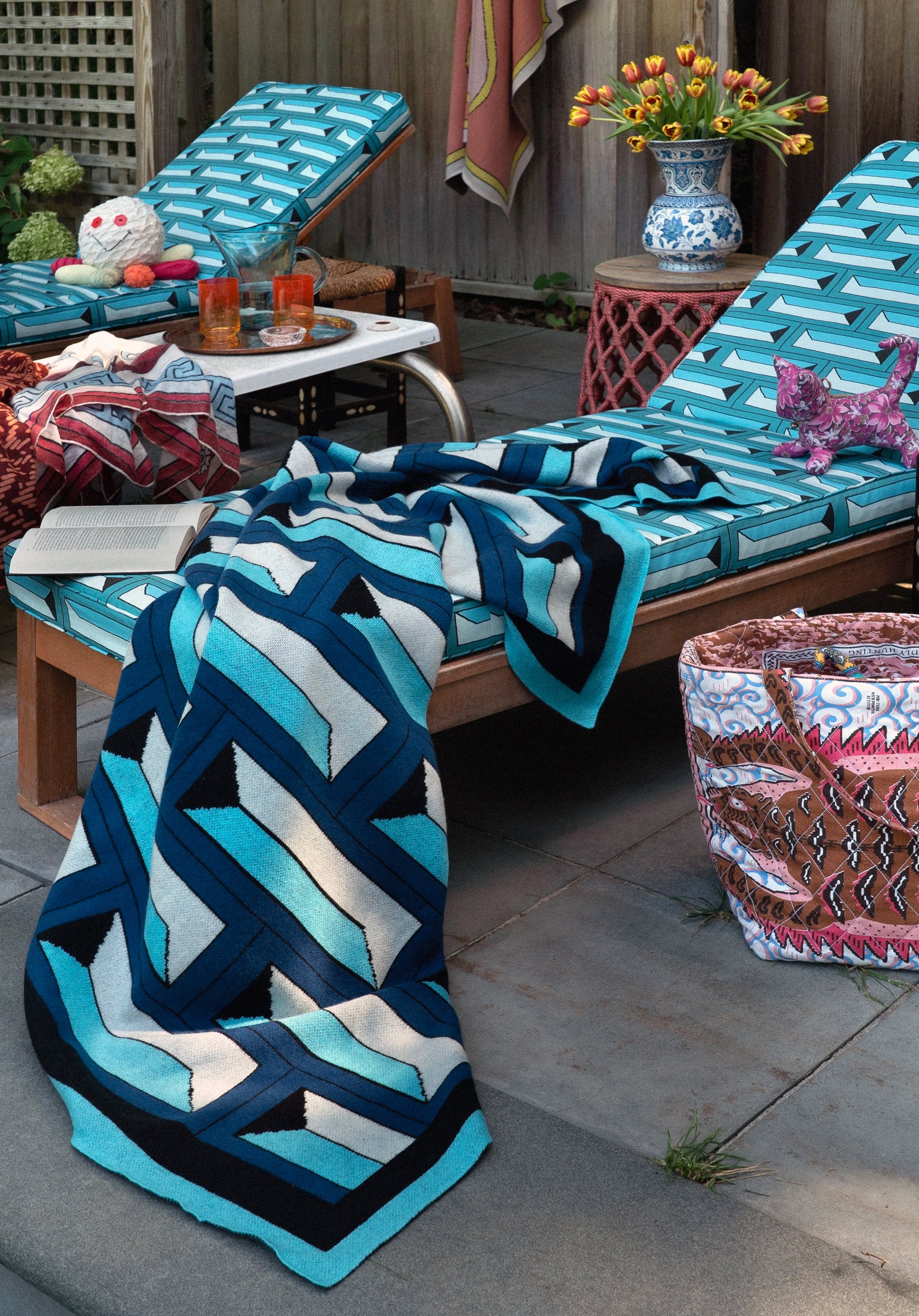 SAVED NY x Damien Nicolas Roux "BRICKS" Cashmere Blankets