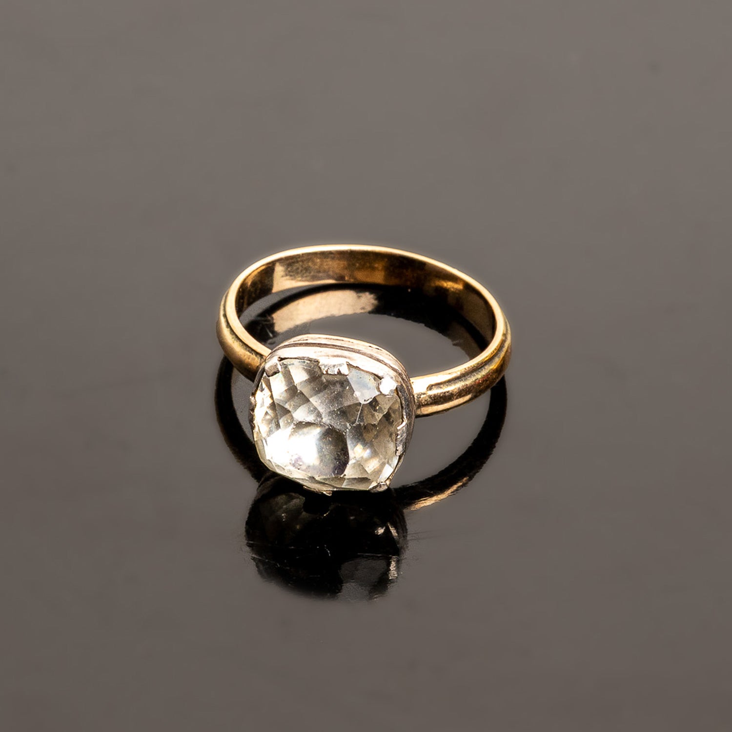 18th Century Cushion Cut Paste Ring