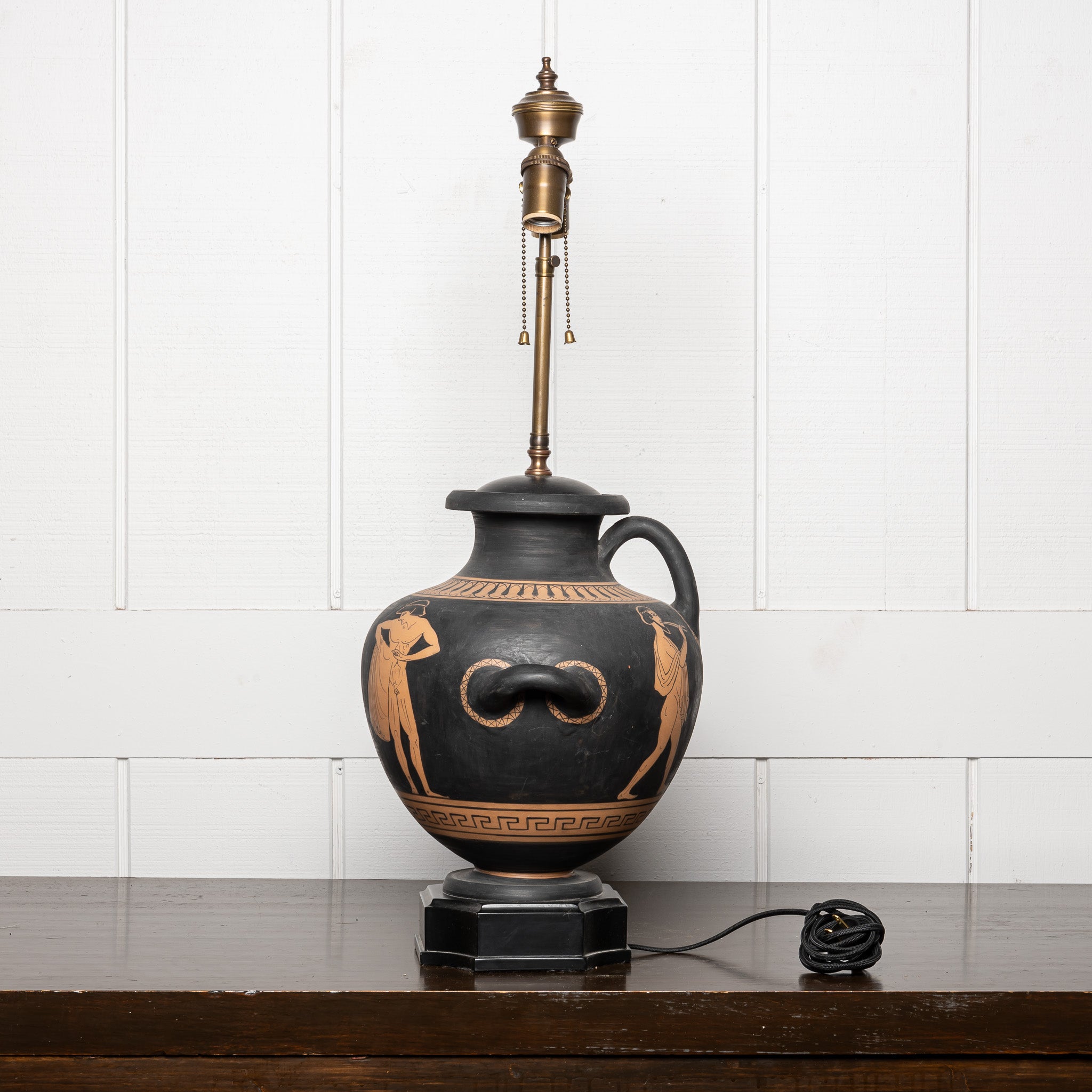 EARLY 20TH-CENTURY ITALIAN TERRACOTTA LAMP
