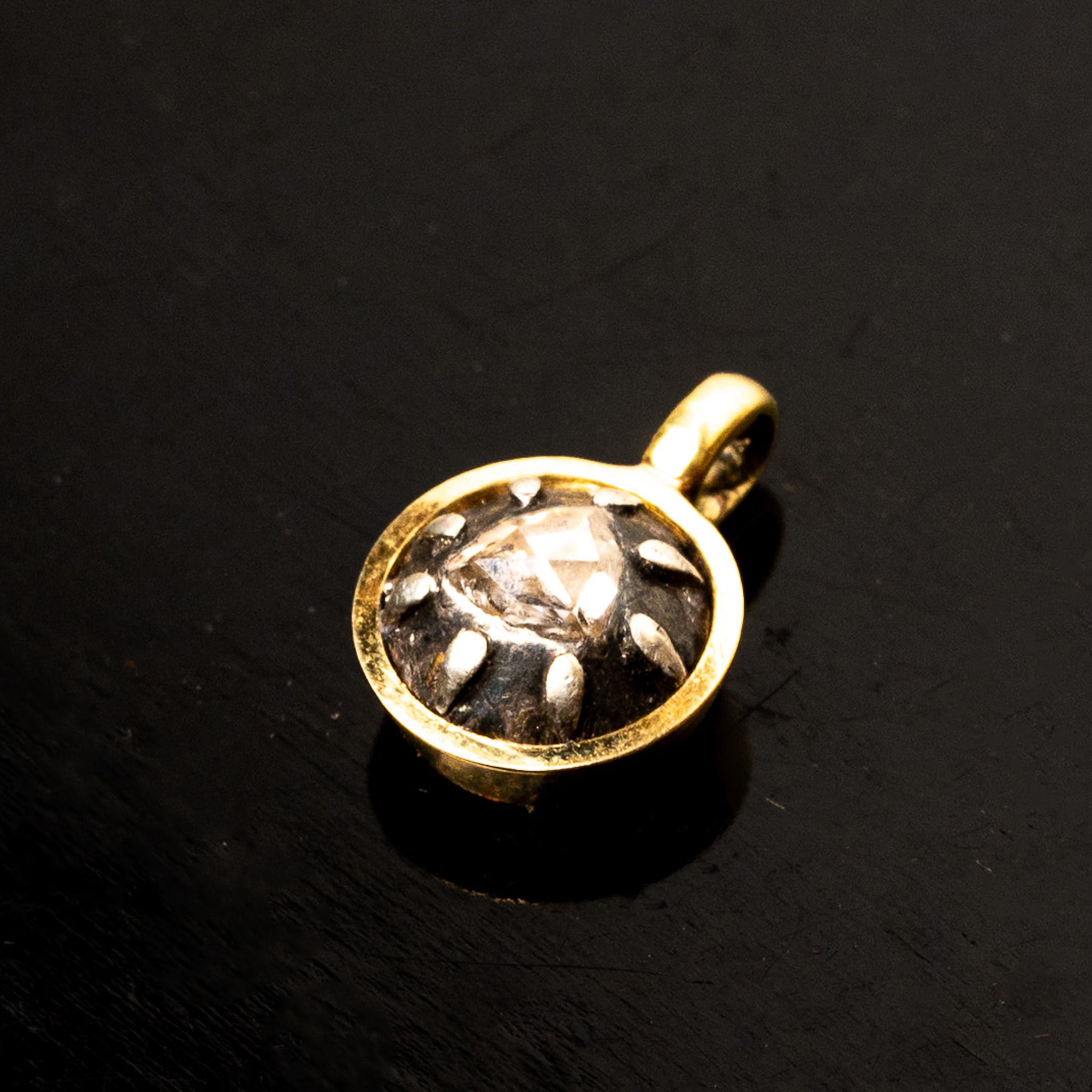18th Century Rose Cut Diamond Pendant