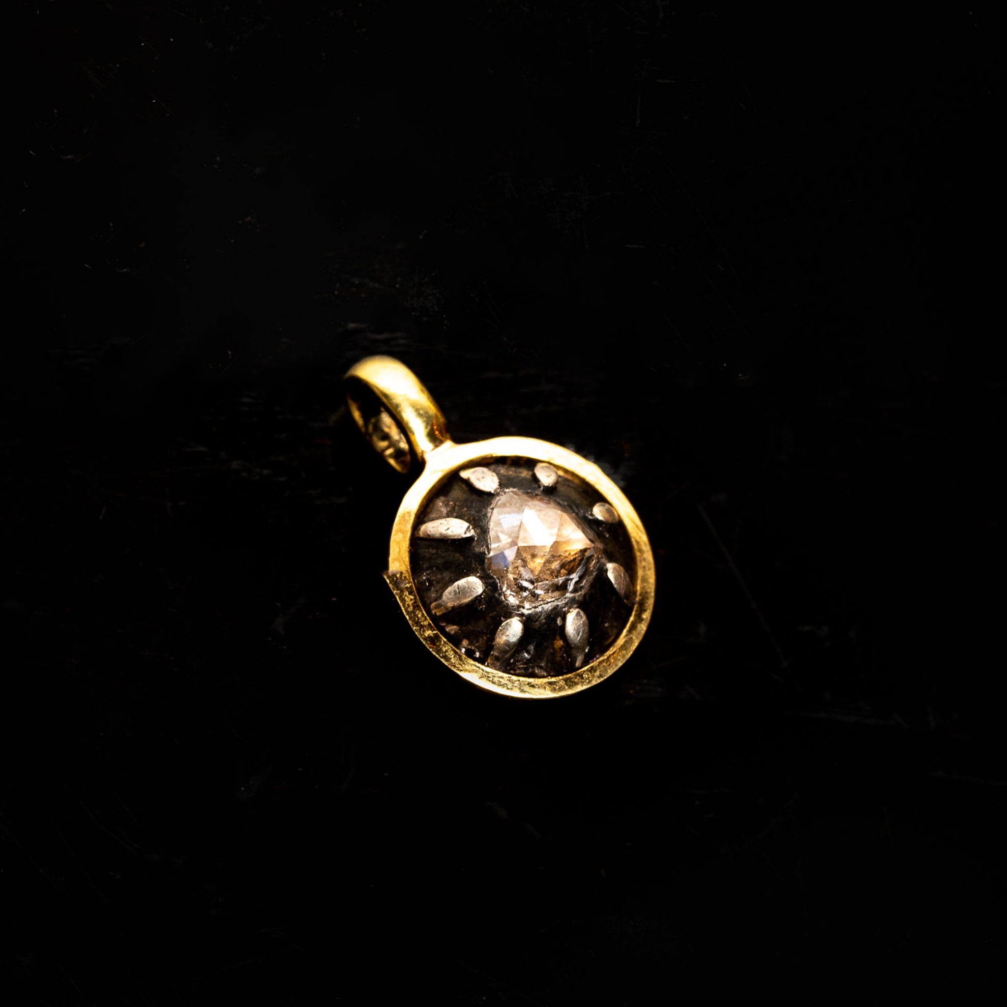 18th Century Rose Cut Diamond Pendant