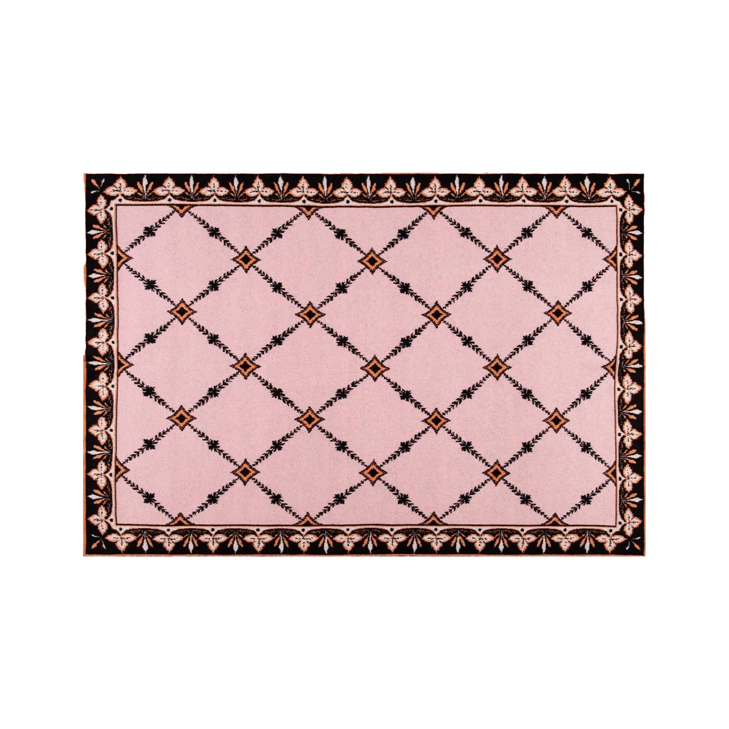 SAVED NY x LUKAS THE ILLUSTRATOR "Trellis" Cashmere Blanket