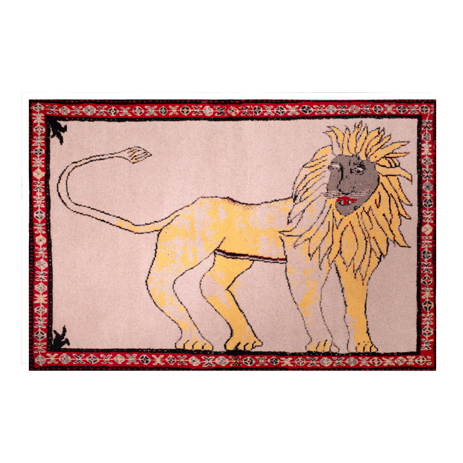 "OLD LION" CASHMERE BLANKET