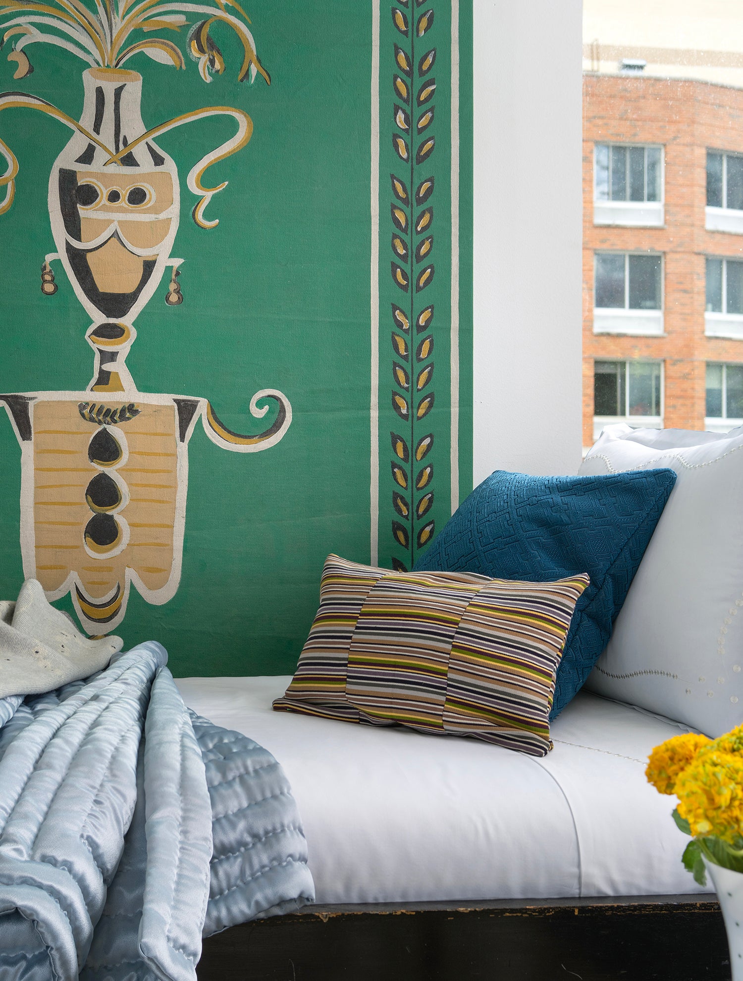 SAVED NY x Peter Reed "PEARLS" Embroidered Bedding Collection