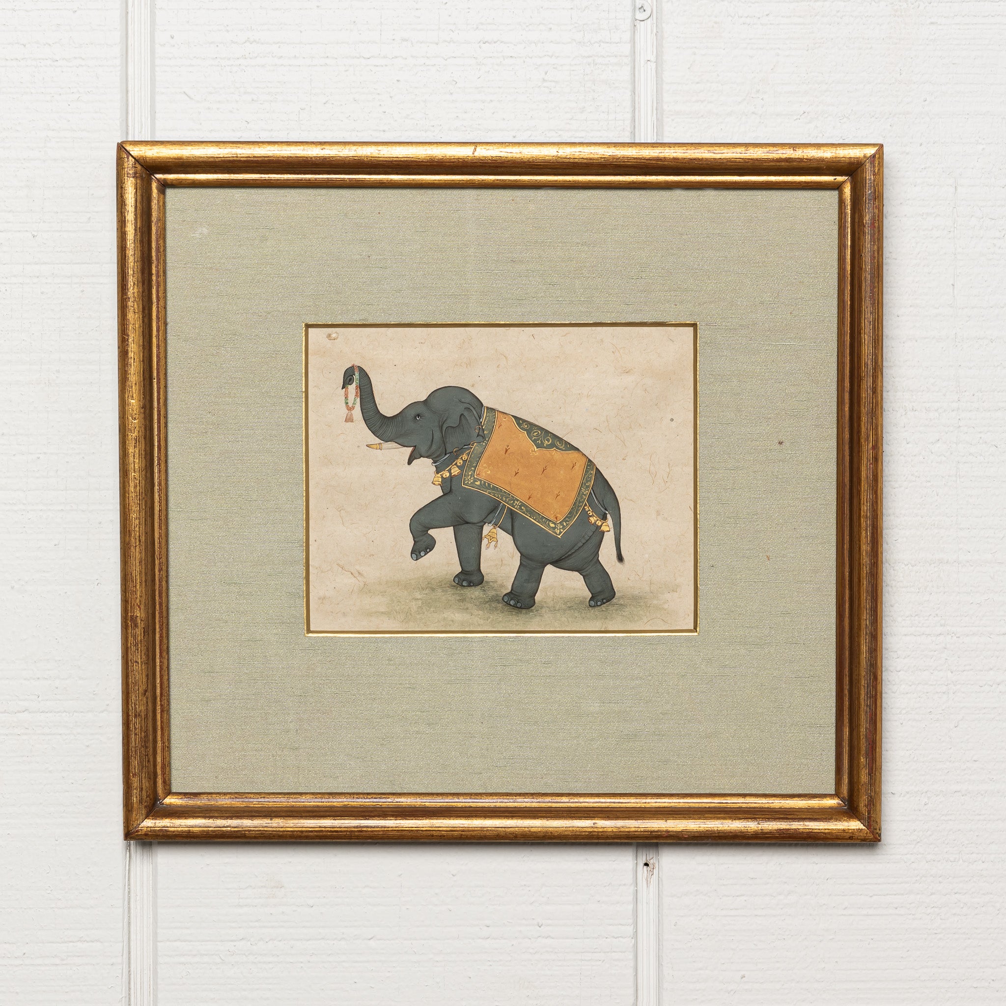 19TH-CENTURY INDIAN PAINTING OF AN ELEPHANT