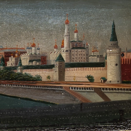 19TH-CENTURY RUSSIAN FRAMED MINIATURE PAINTING