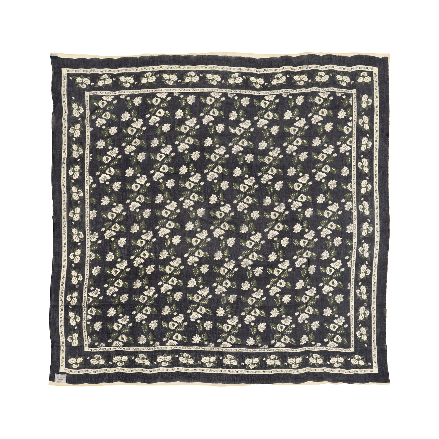 "BLACK ROSE" CASHMERE SCARF