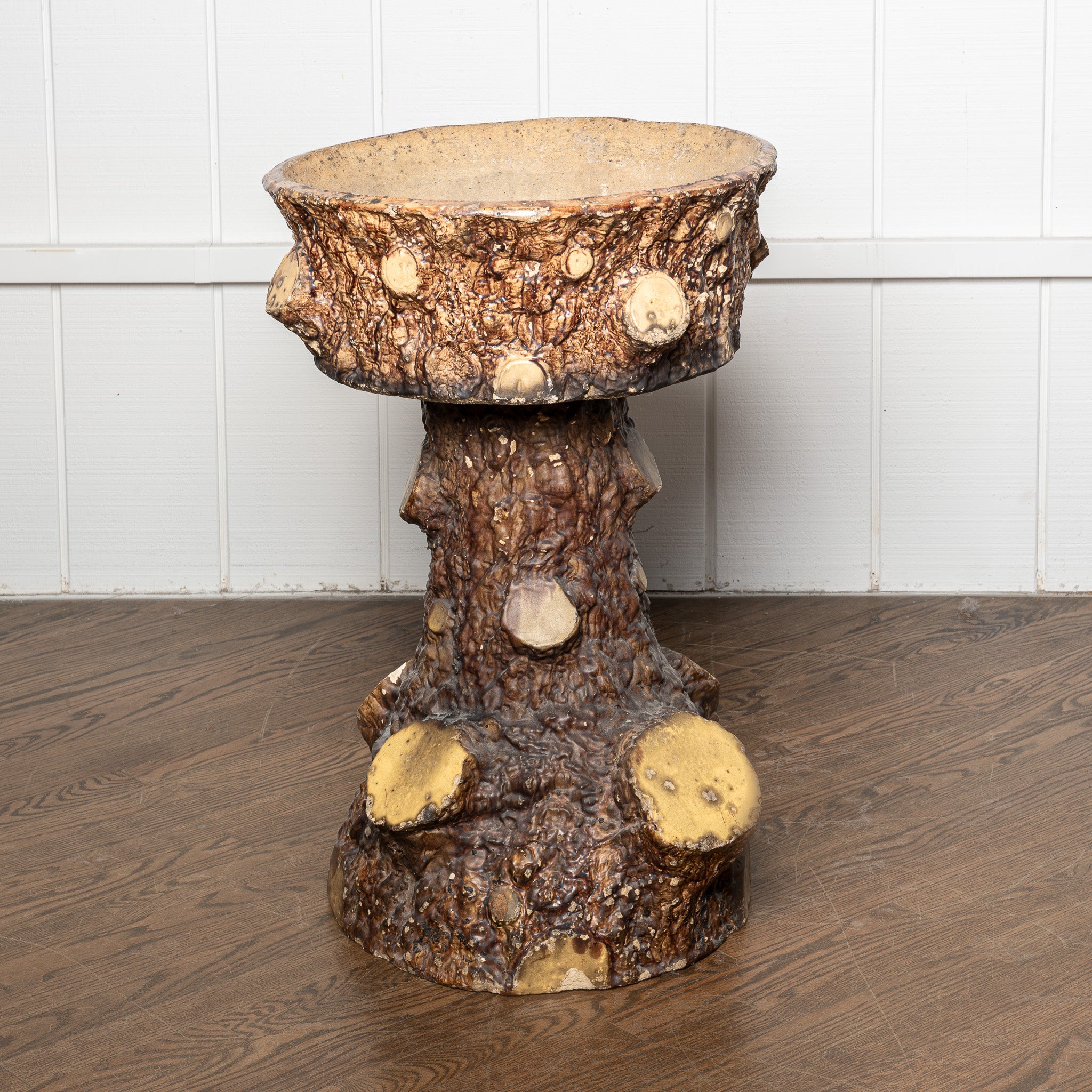 EARLY 20TH-CENTURY FAUX BOIS "TREE TRUNK" PLANTER - III
