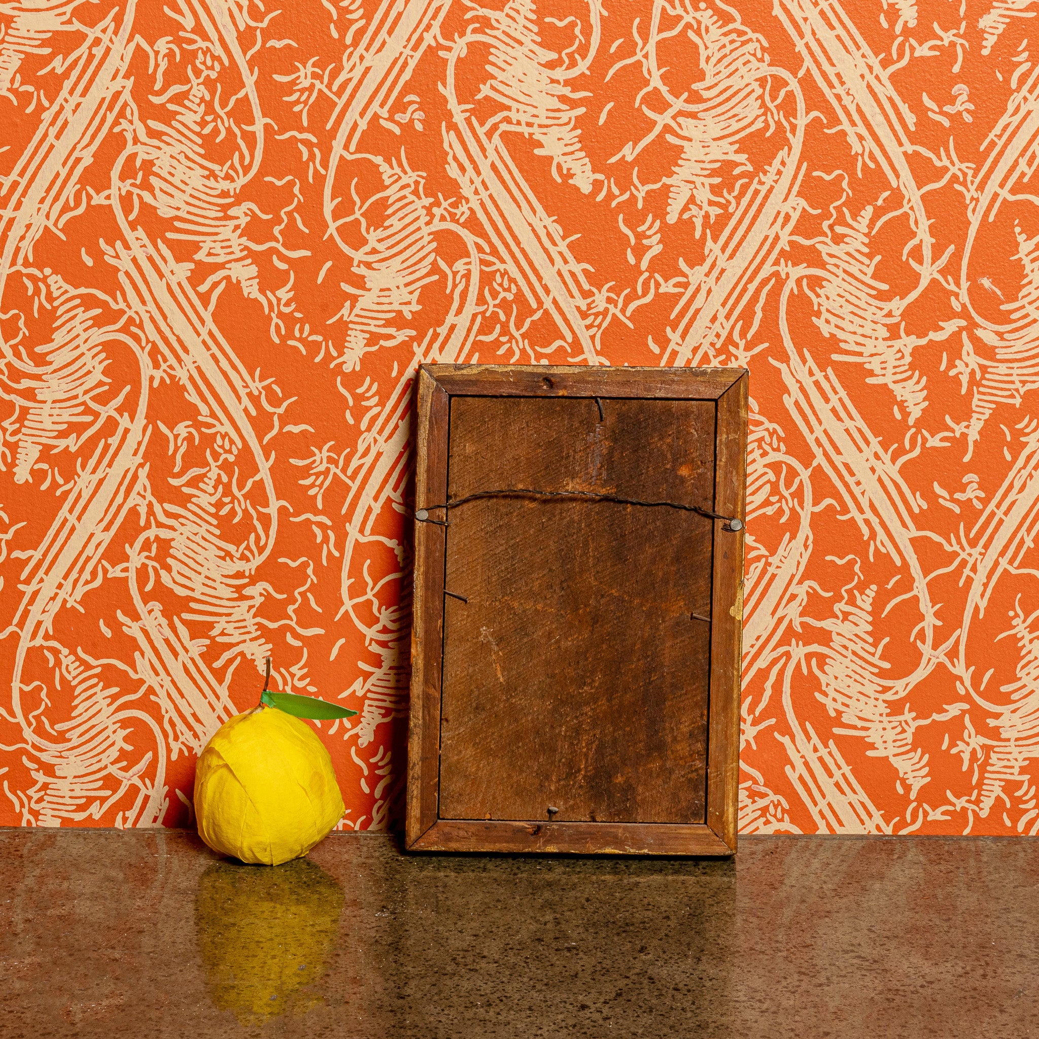 GARFIELD APPLE BOTANICAL PRINT IN ORIGINAL LEMON GILT FRAME