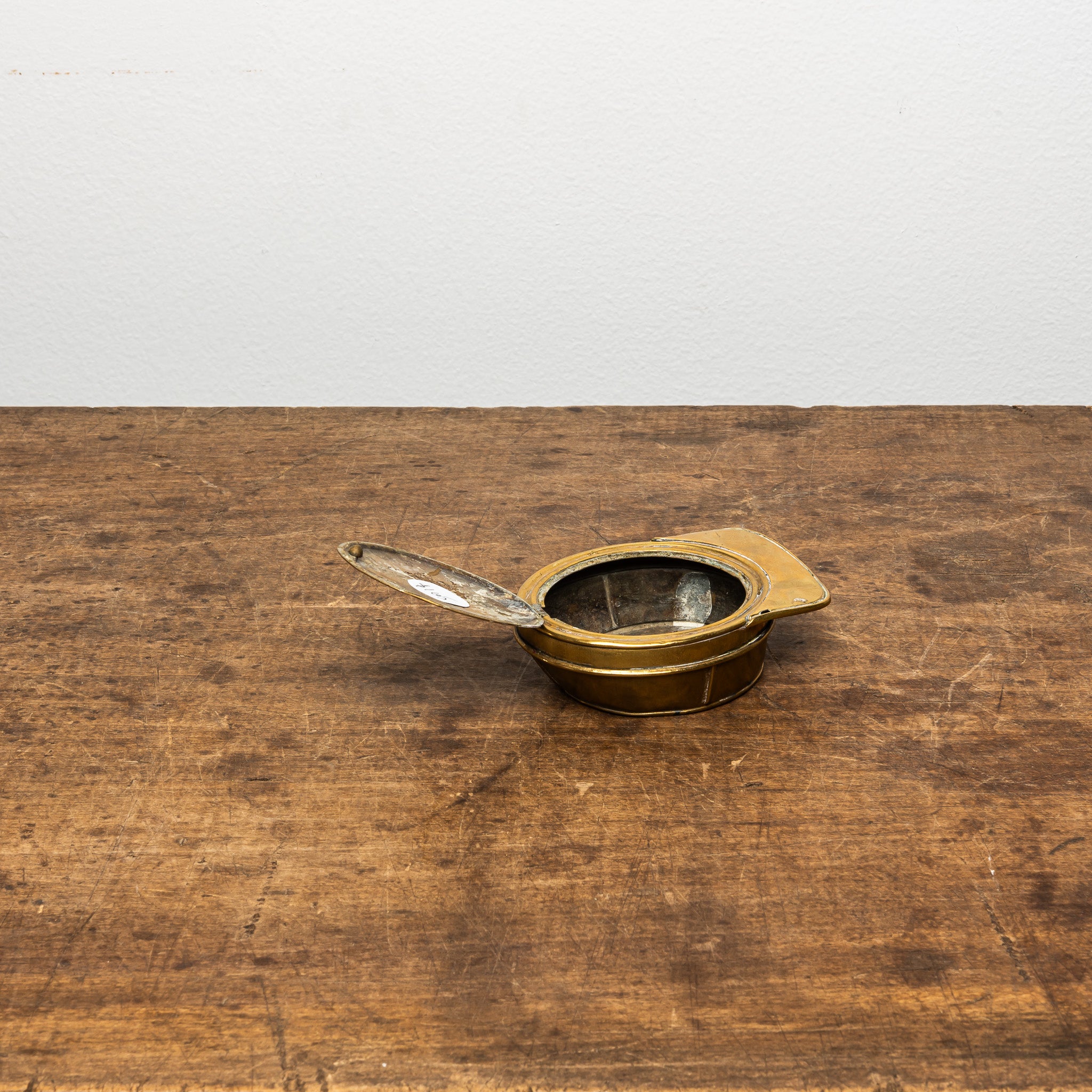 19th Century French Brass Cap-Form Snuffbox