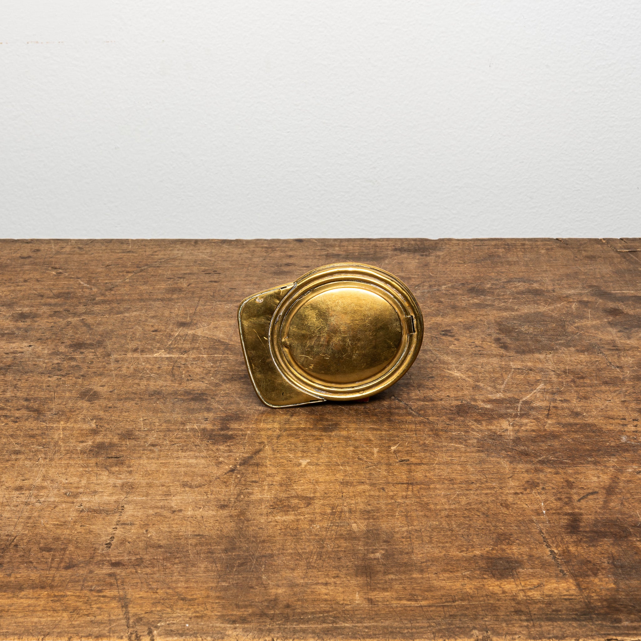 19th Century French Brass Cap-Form Snuffbox