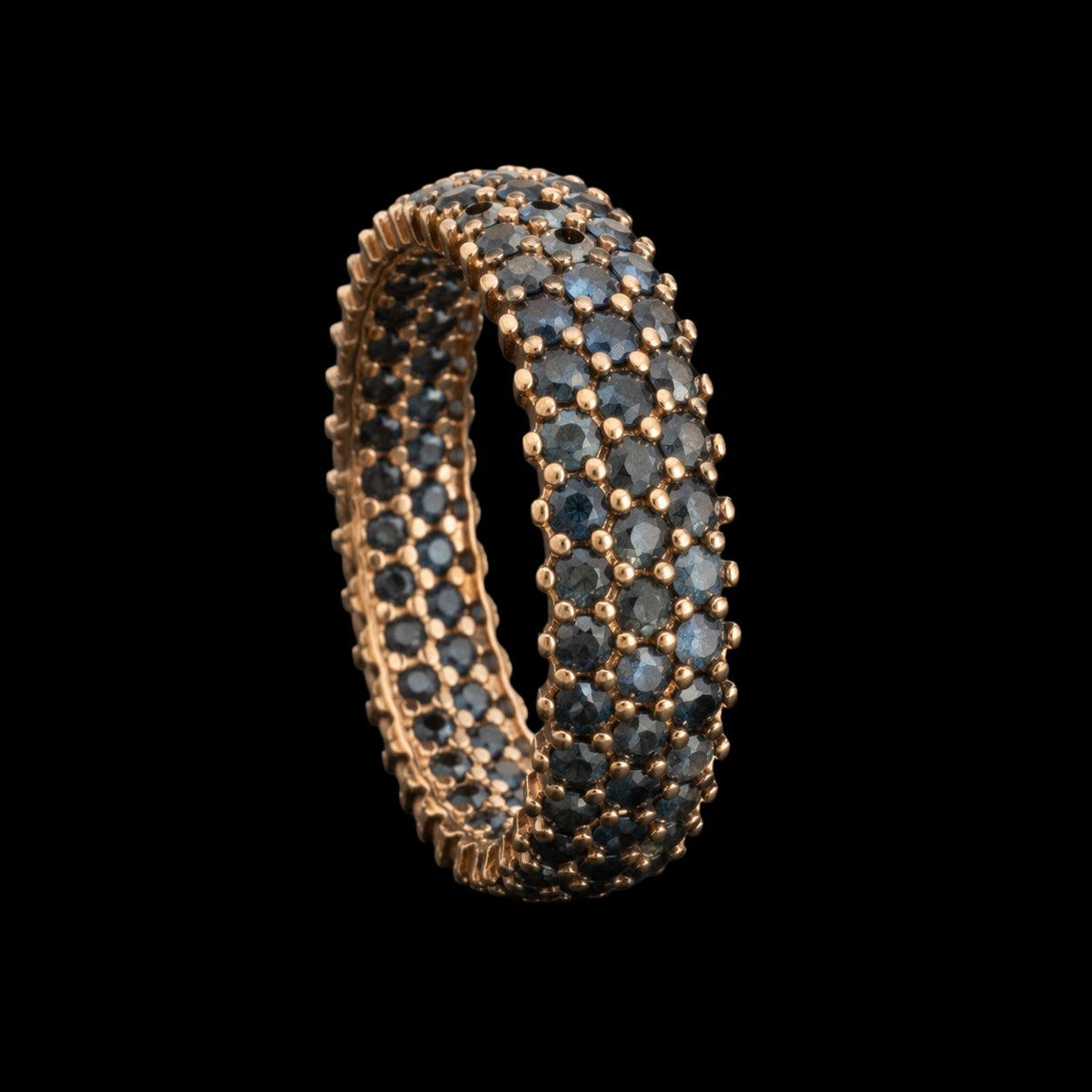 SPARKLE NOIR CONTEMPORARY GOLD VERMEIL AND ONYX RING, catalog view