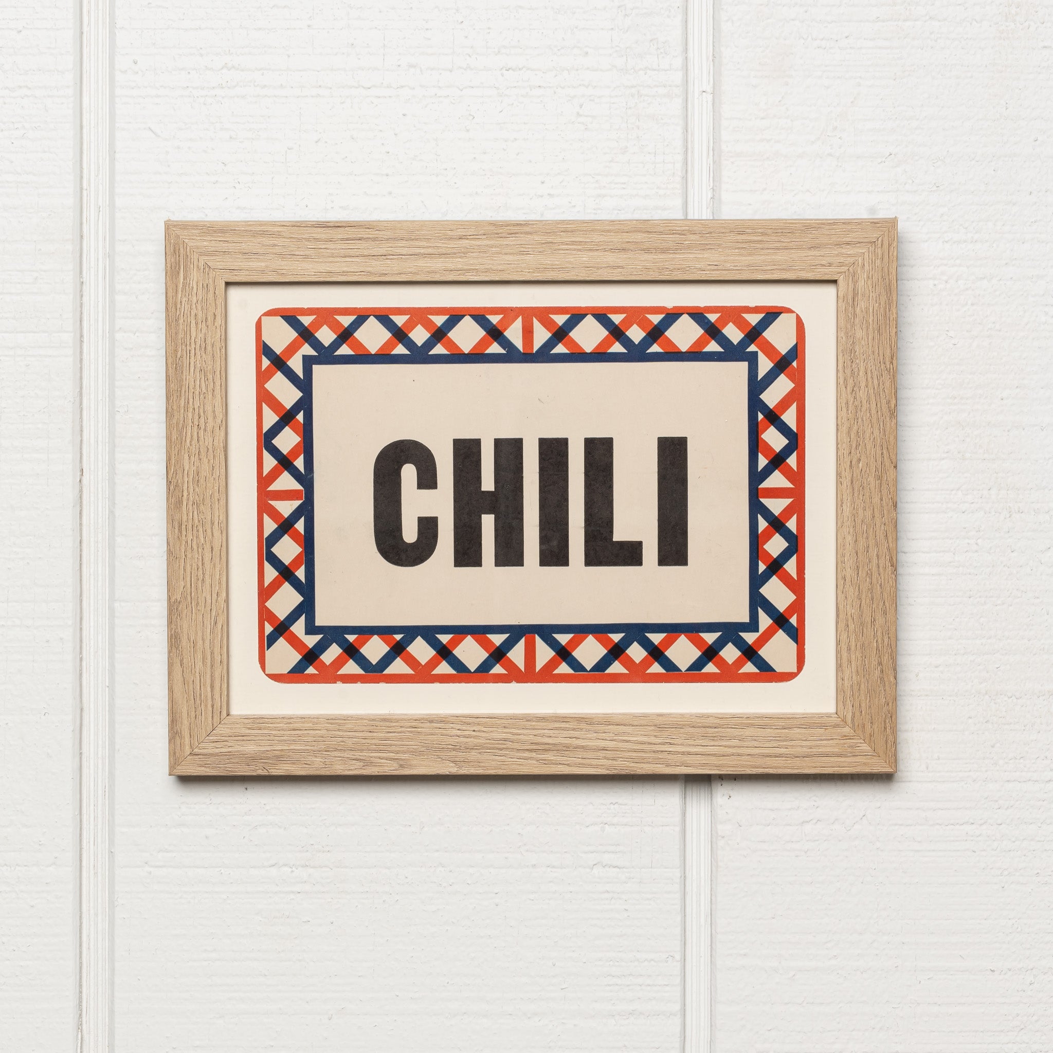 VINTAGE AMERICAN "CHILI" SIGN