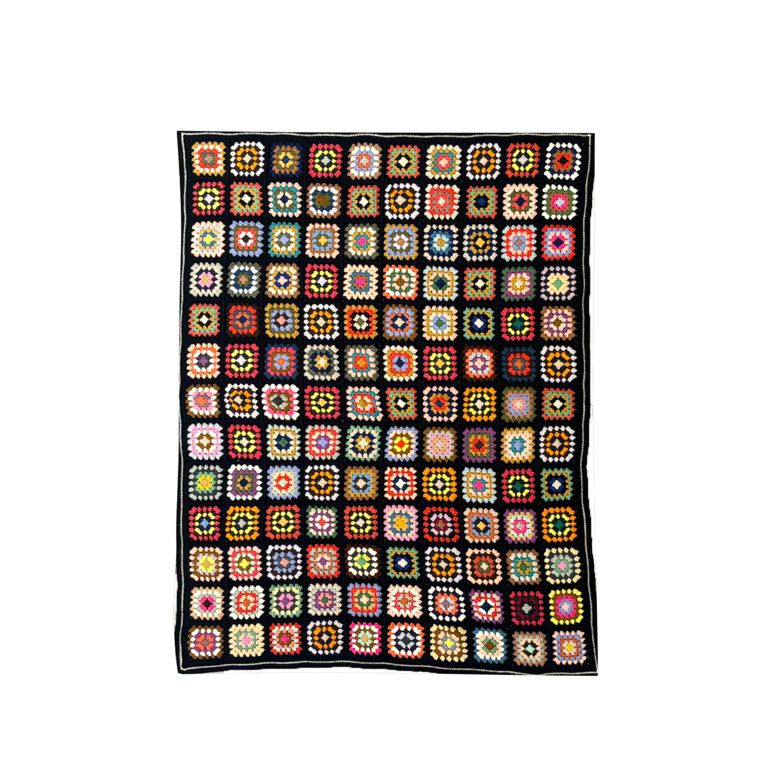 Afghan Quilt Cashmere Throw
