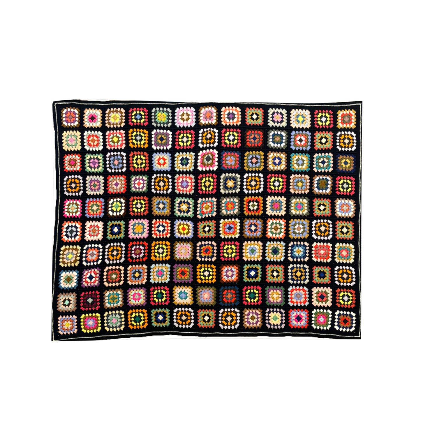 Afghan Quilt Cashmere Throw