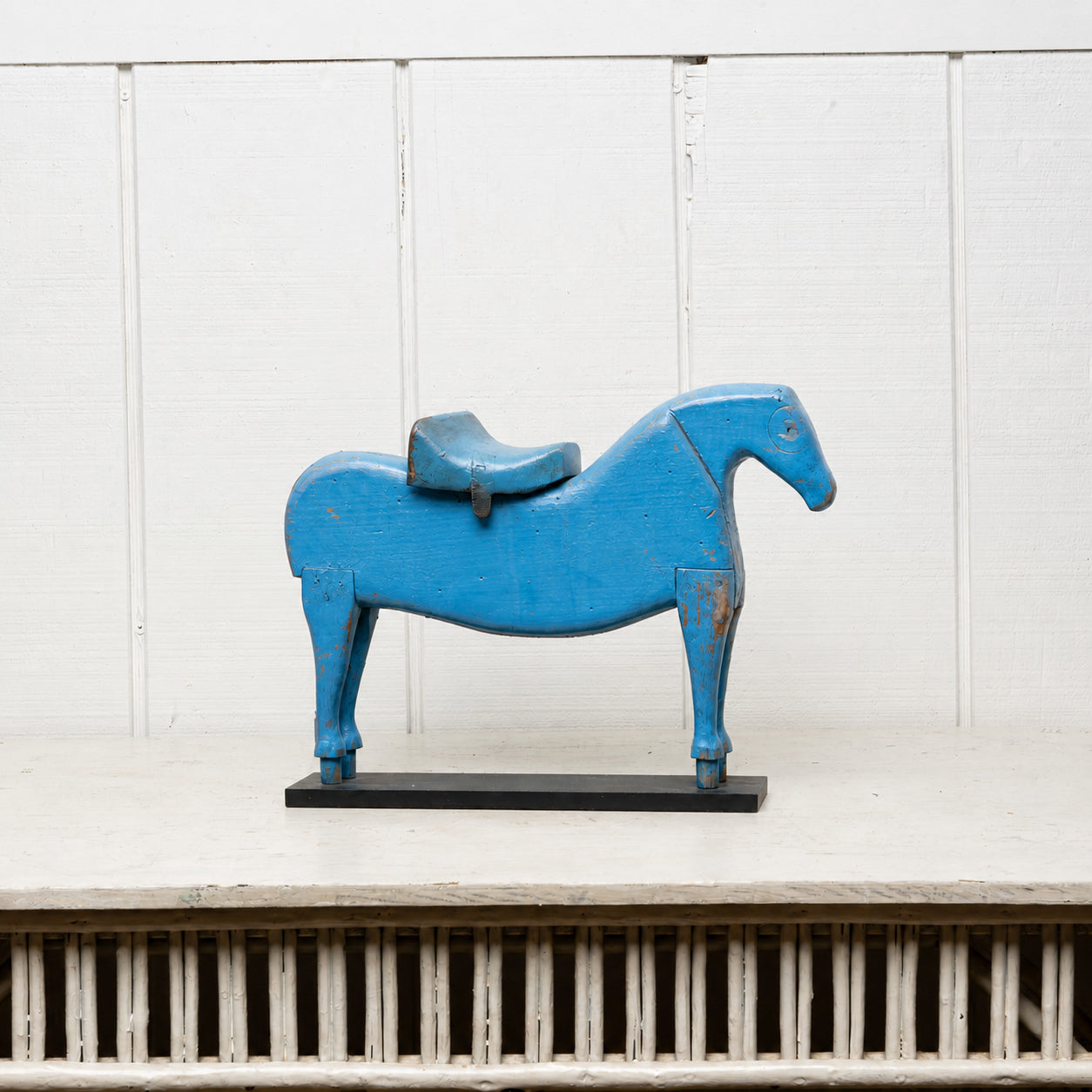 AMERICAN FOLK ART CARVED "HOBBY HORSE"