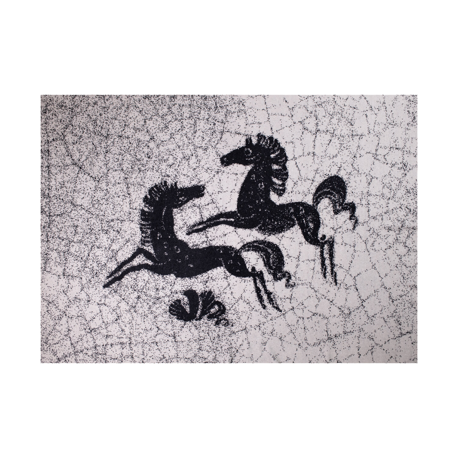 "CRAQUELURE" CASHMERE BLANKET