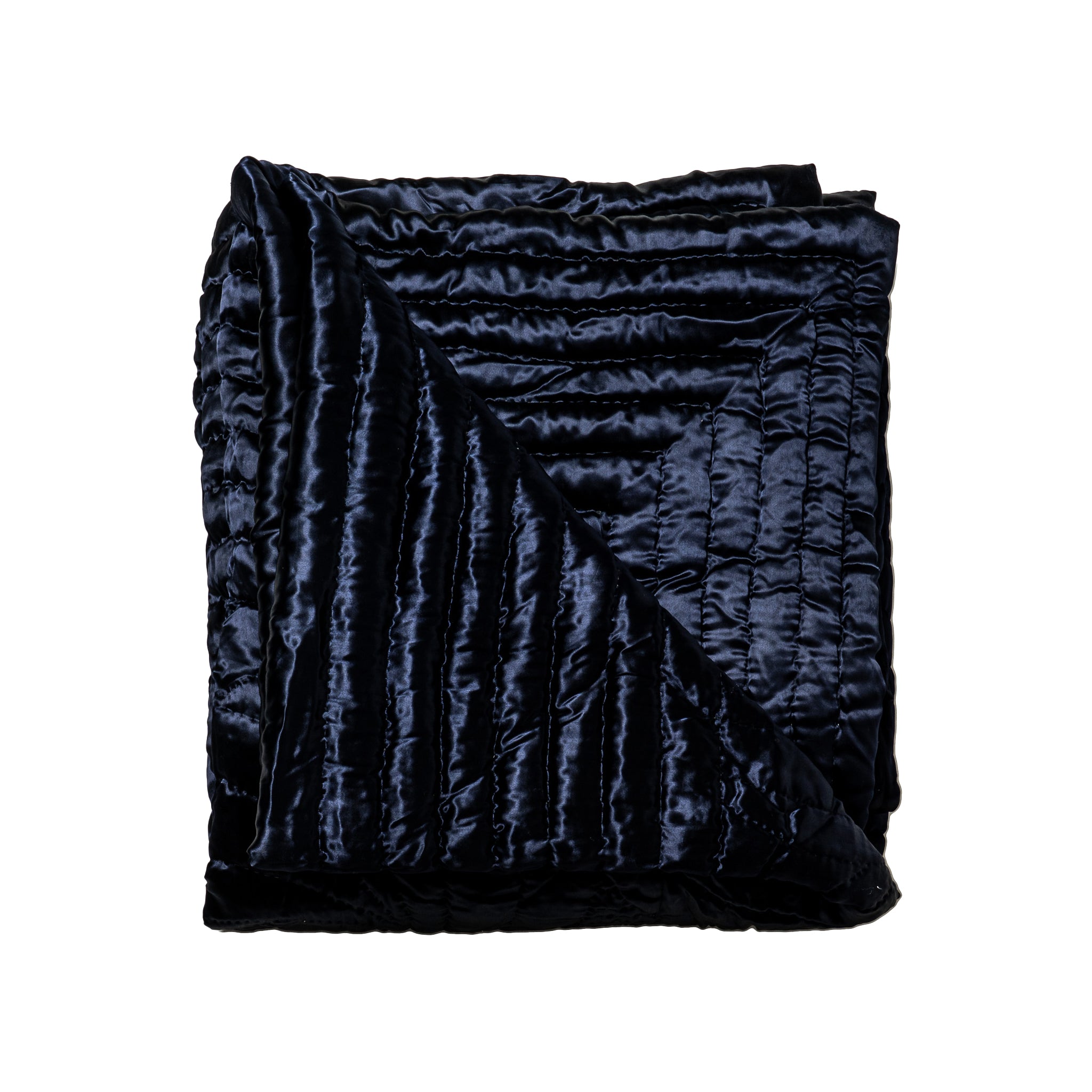 Leave Patterned Yorgan in Ink