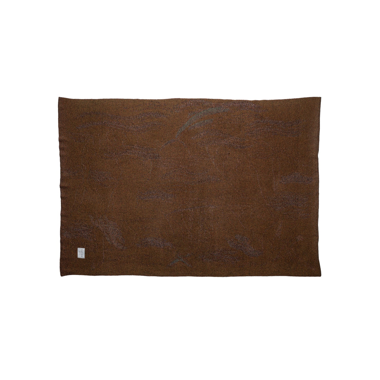 "MERMAIDS" CALLIGRAM CASHMERE BLANKET
