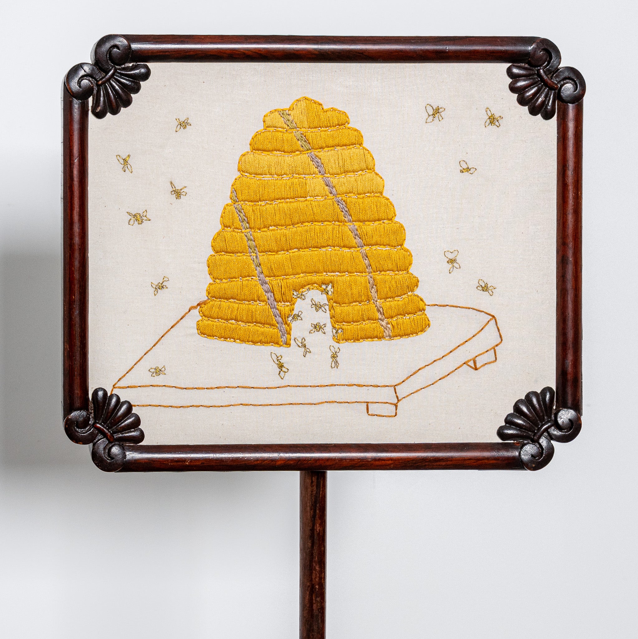 "BEE KEEP" FIRE SCREEN (2025) By SEAN McNANNEY