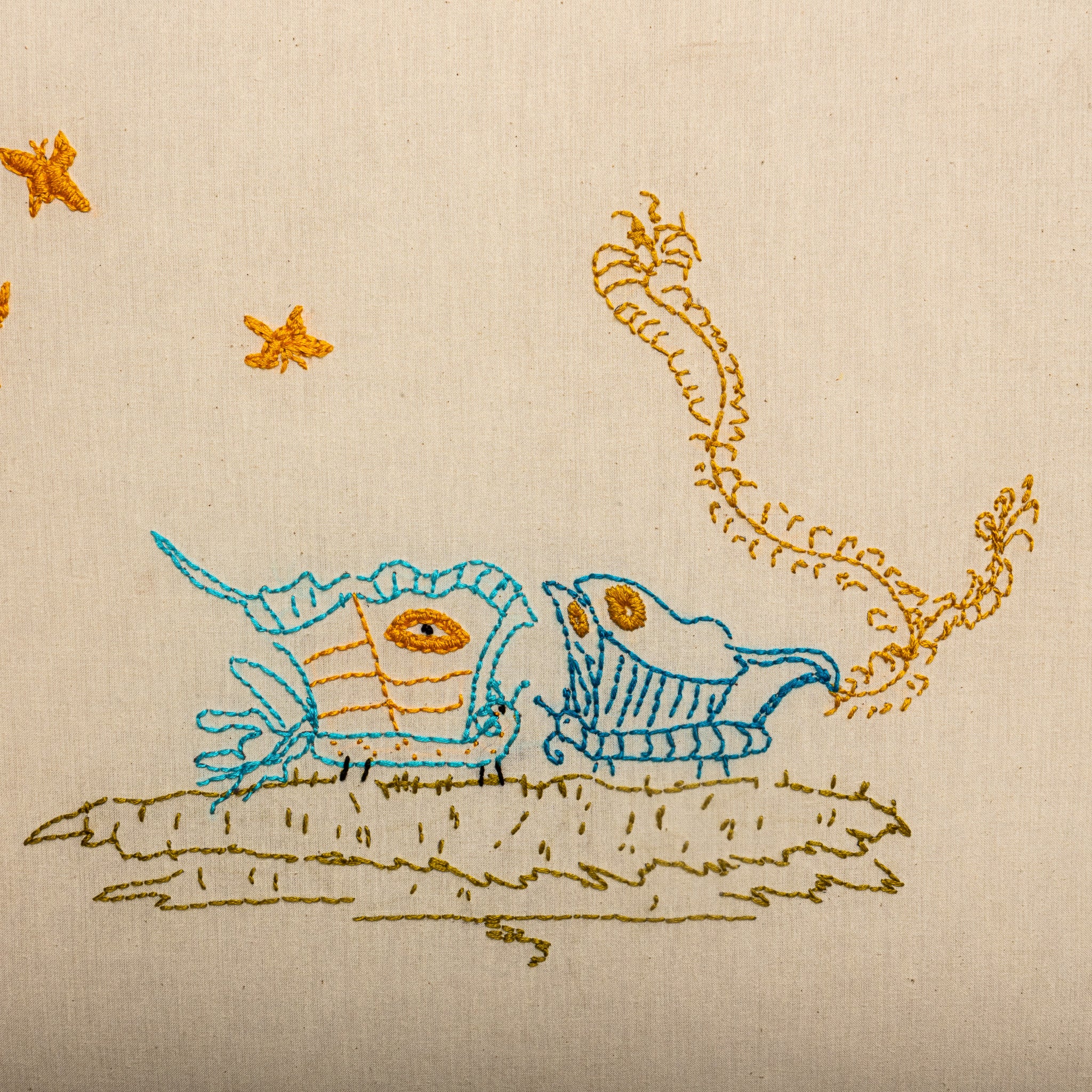 "KELEBECKLER" (2025) EMBROIDERY BY SEAN McNANNEY