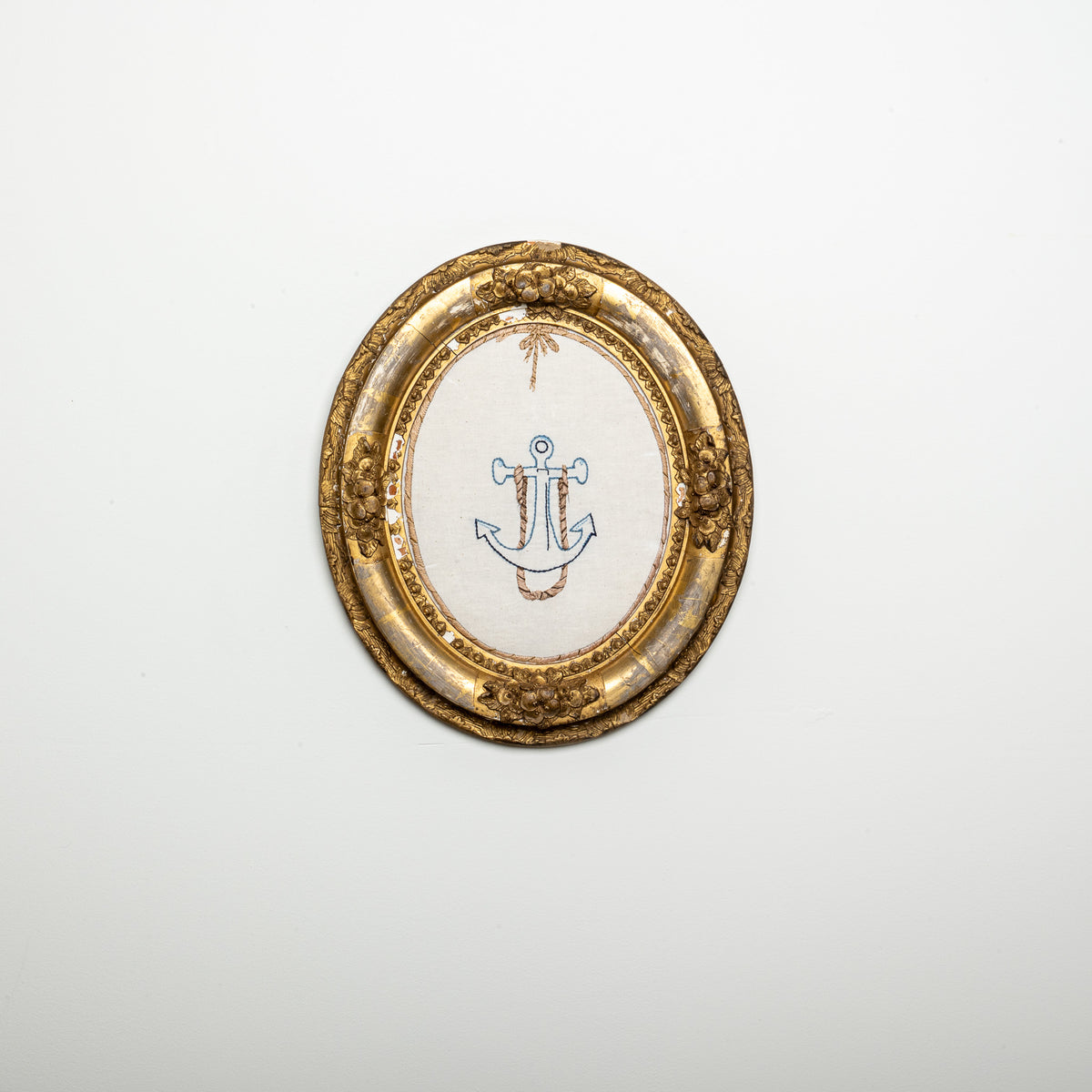 "SAILOR'S VALENTINE" I FRAMED EMBROIDERY (2025) BY SEAN McNANNEY