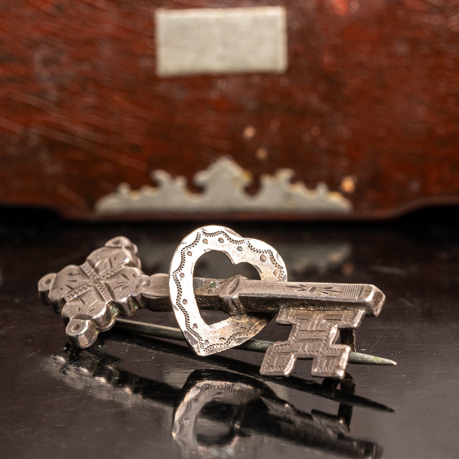 Victorian Sweetheart Silver Pin