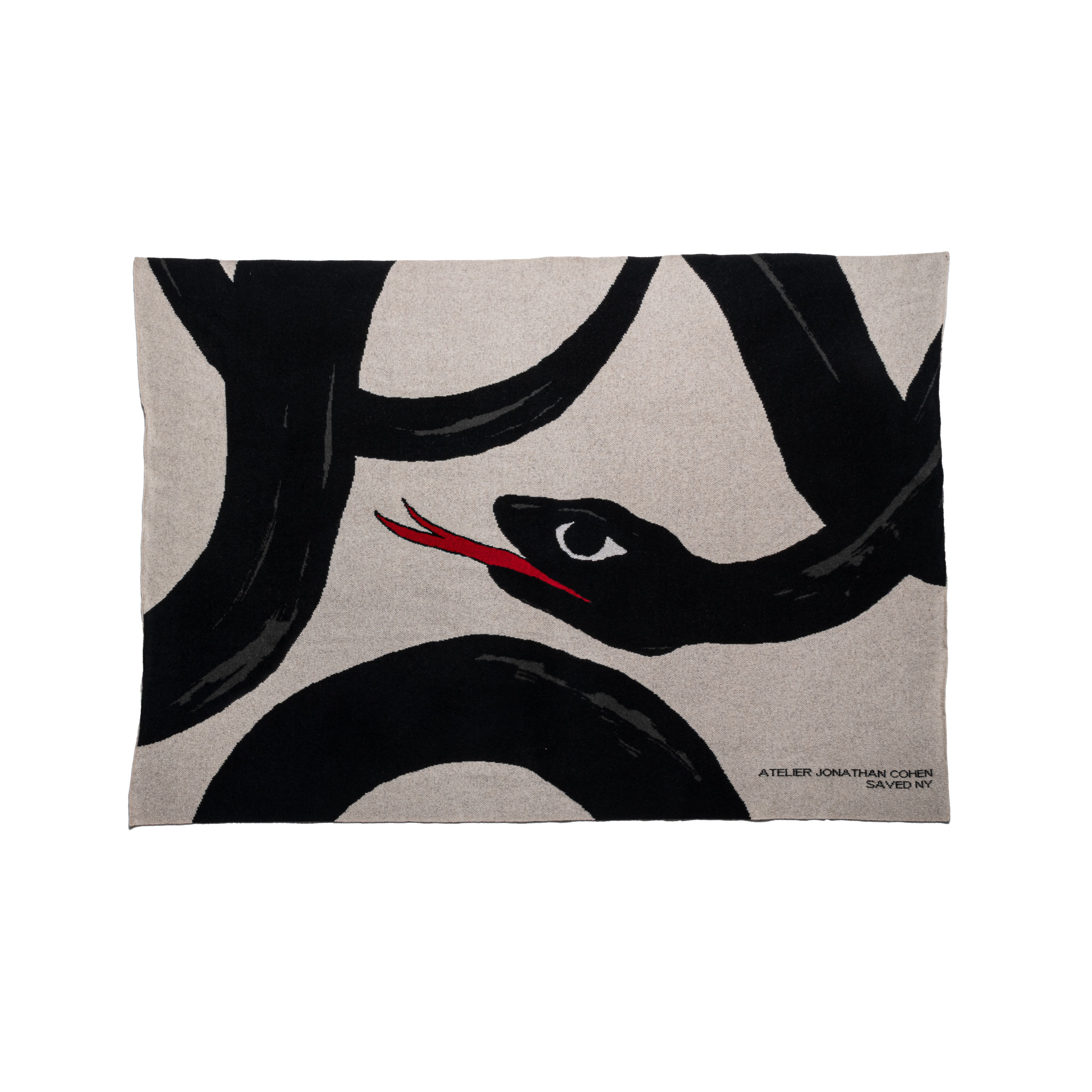 SAVED NY x Atelier Jonathan Cohen "Year of the Snake" Cashmere THROW