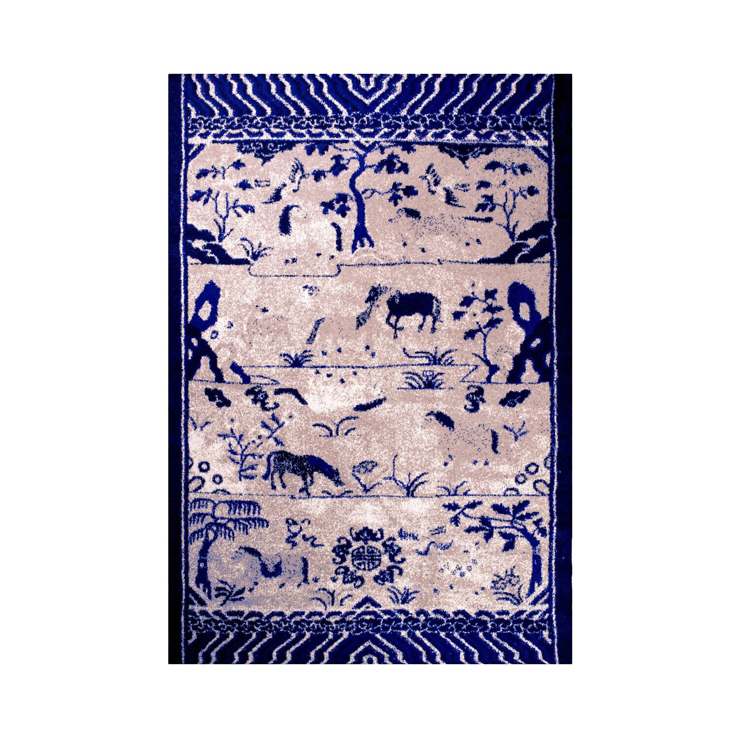 "PEKING CARPET" CASHMERE BLANKET