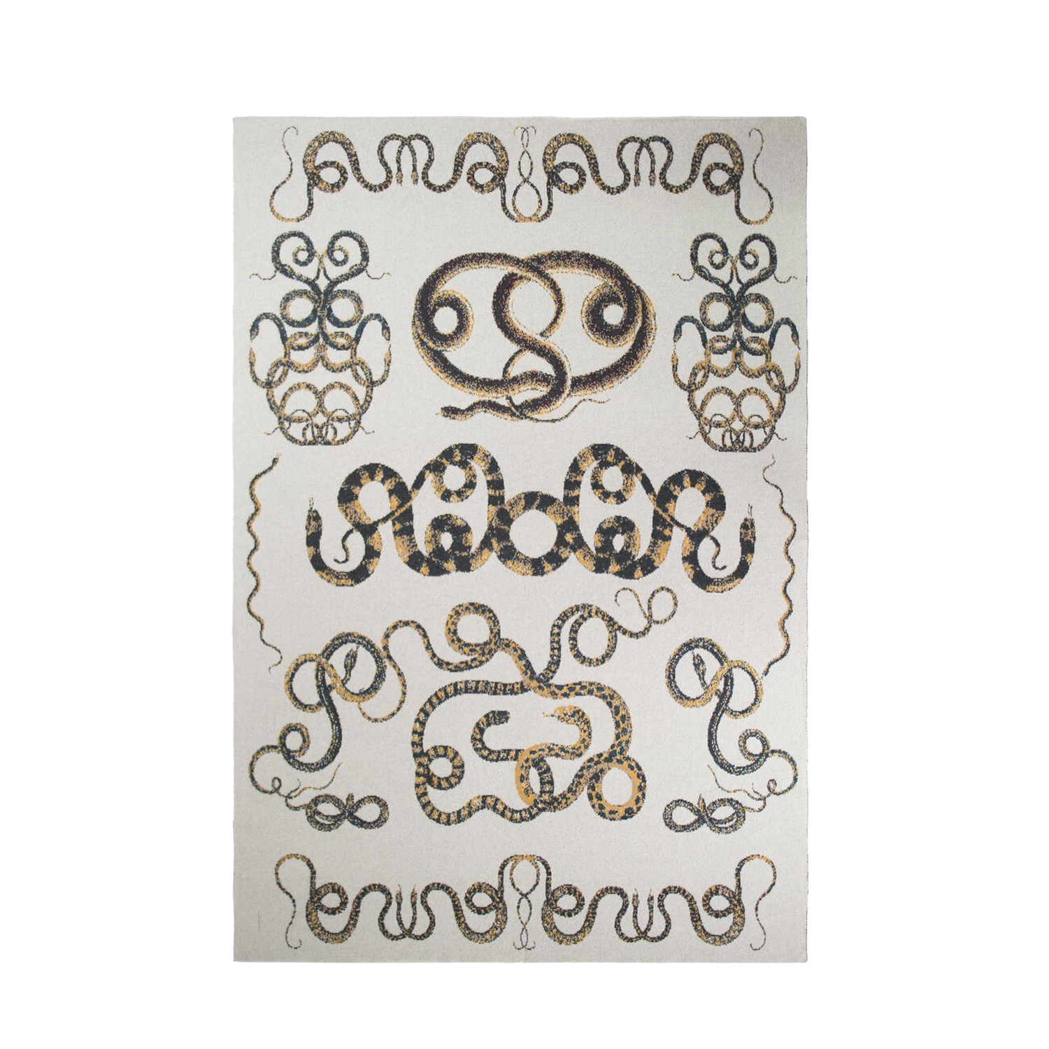 Decorative Snake Design Cashmere Blanket