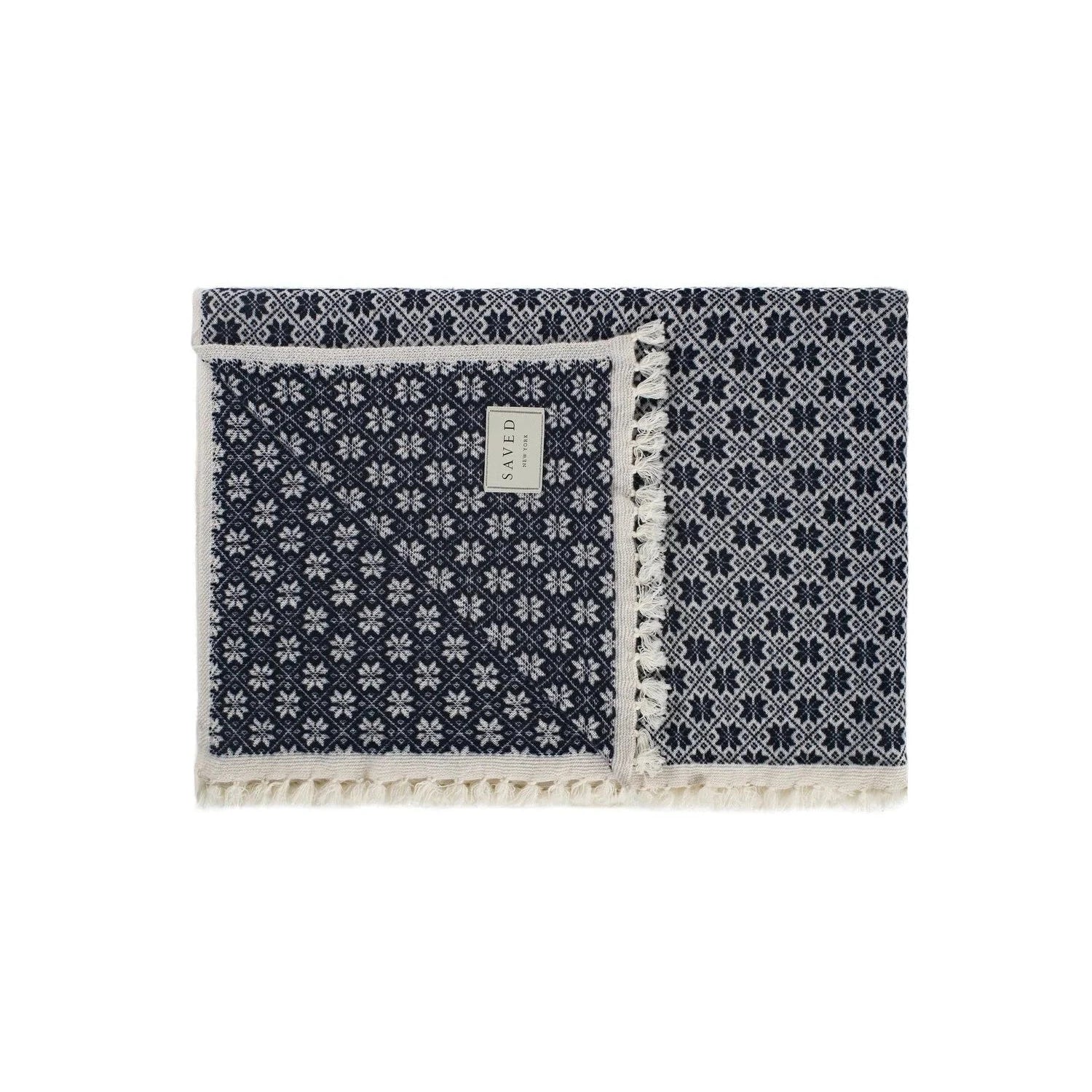 SNOWFLAKES Cashmere Blanket