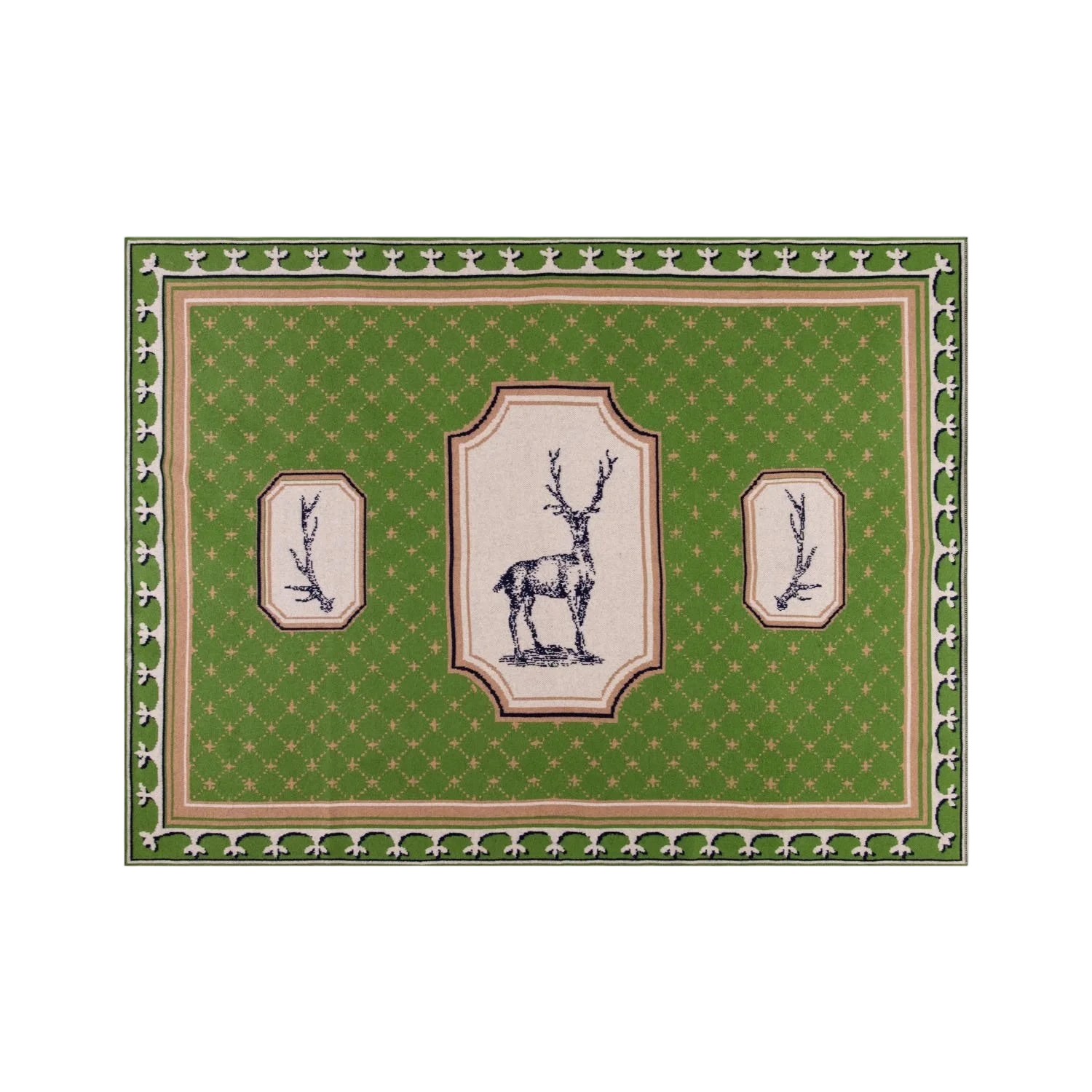 SAVED NY x LUKAS THE ILLUSTRATOR "STAG" Cashmere Blankets