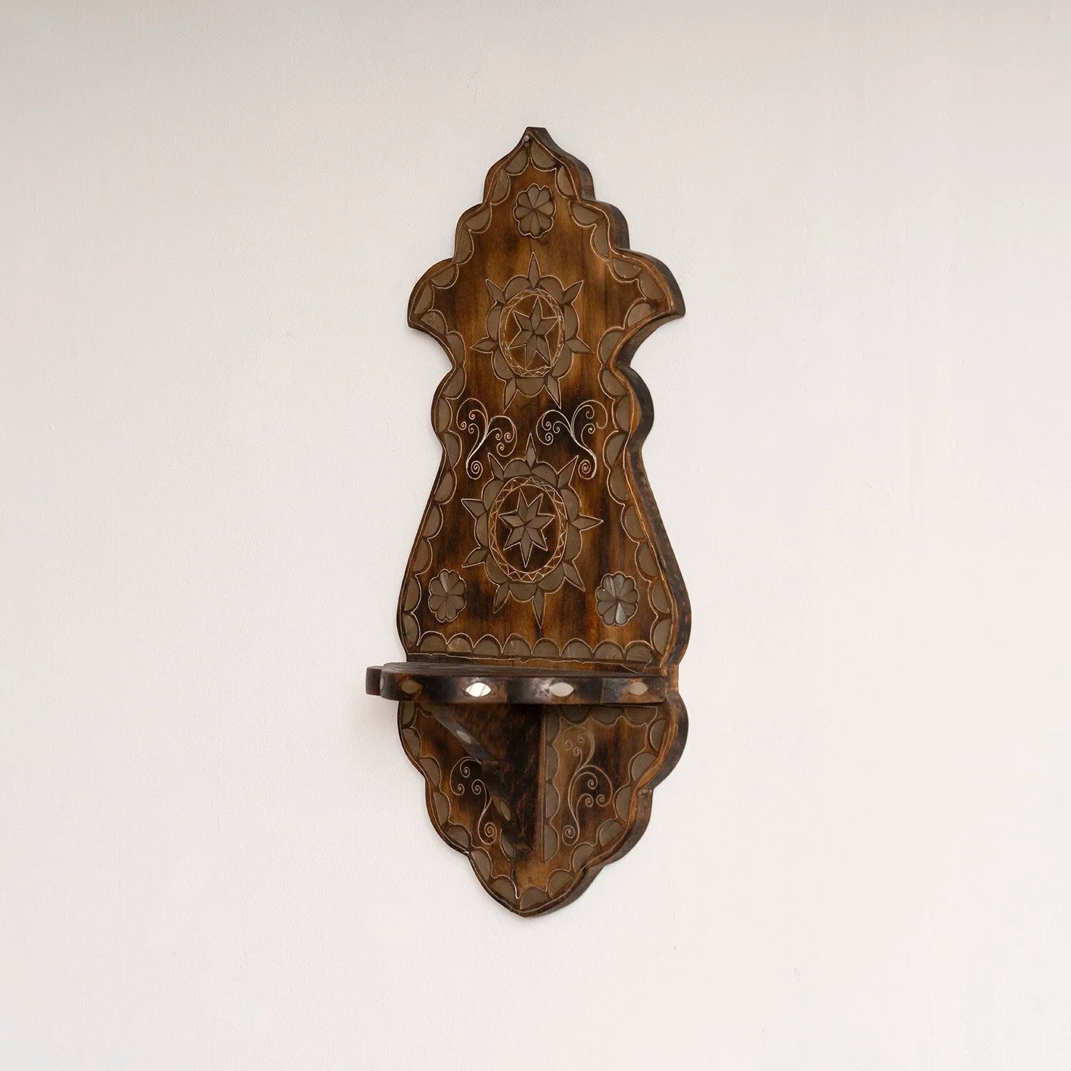 SYRIAN MOTHER OF PEARL INLAID SHELF