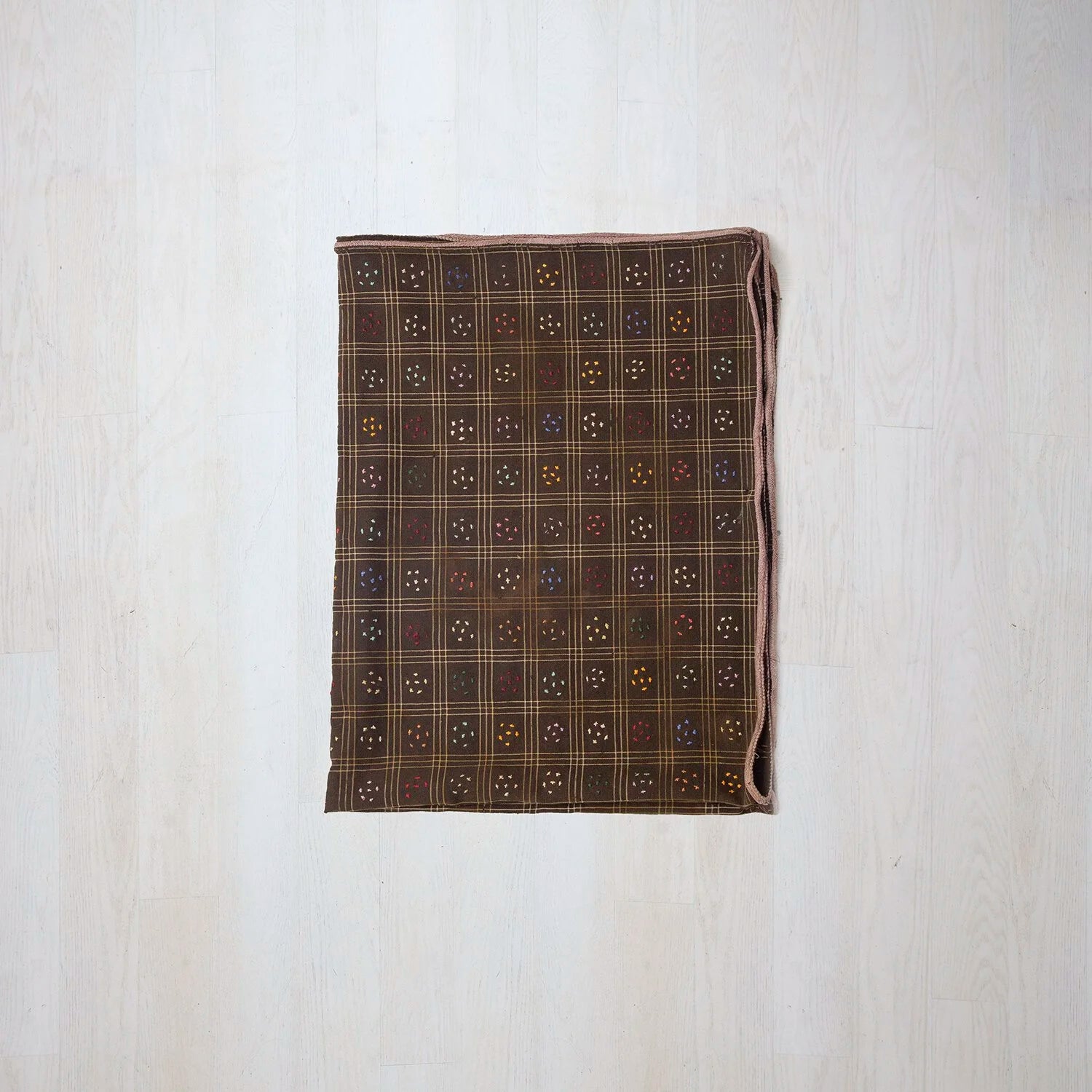 ANTIQUE EMBROIDERED TABLECLOTH