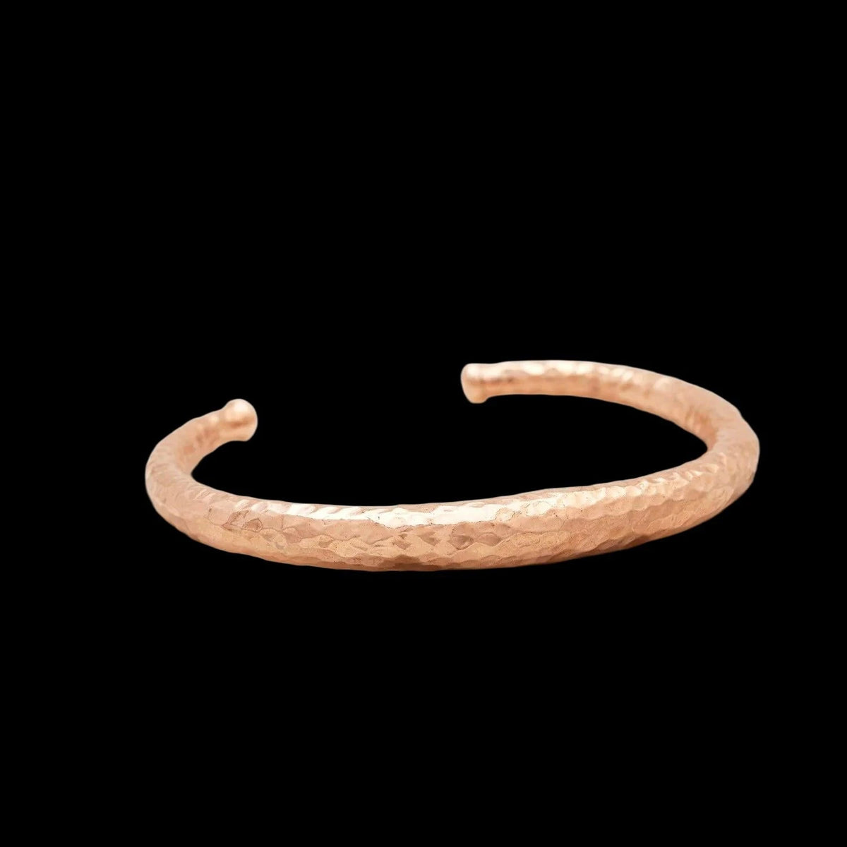 THE "LANGLEY" HAMMERED ROSE GOLD VERMEIL CUFF, catalog view