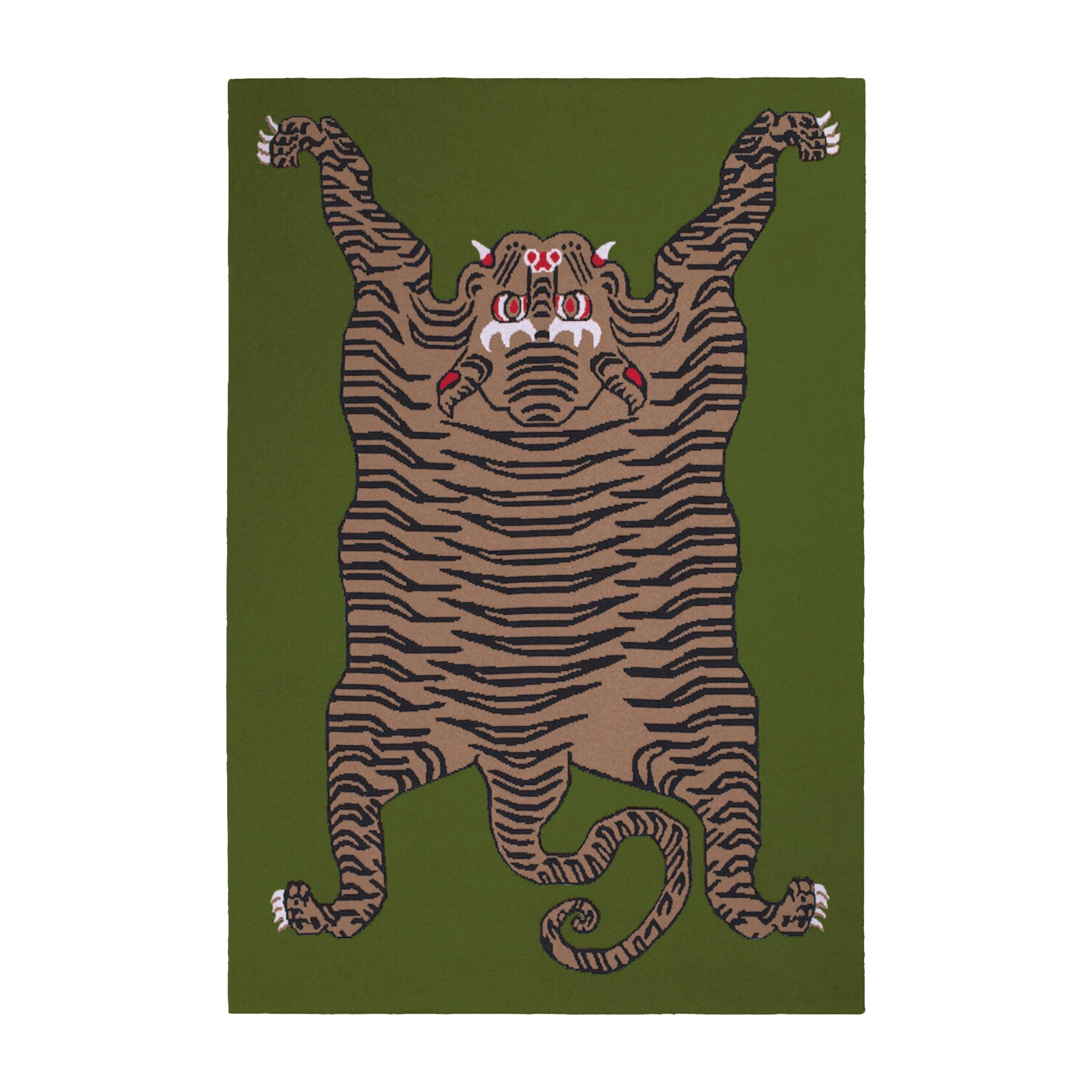 Tiger Rug Cashmere Blanket