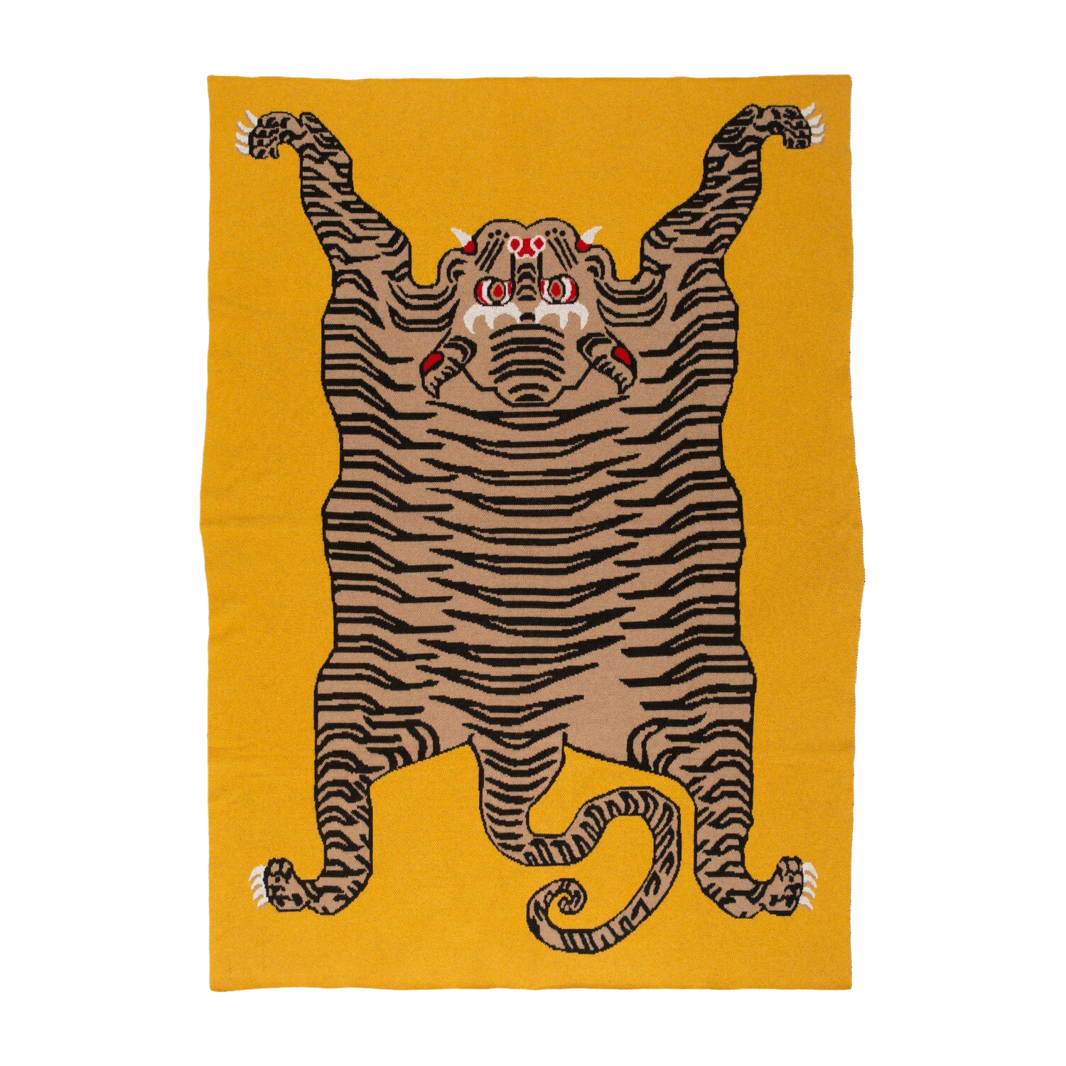 Tiger Rug Cashmere Blanket