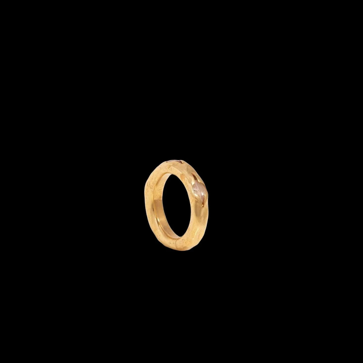 HAMMERED GOLD VERMEIL TOPAZ RING, catalog view