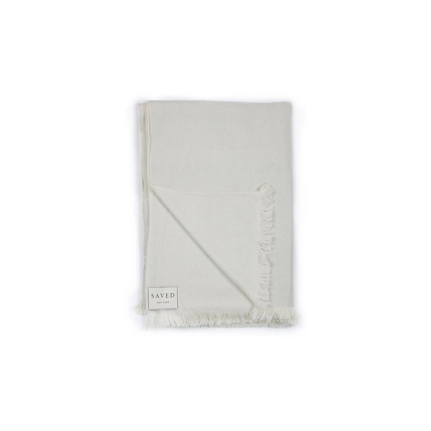 Fringed Solid Woven Cashmere Throws